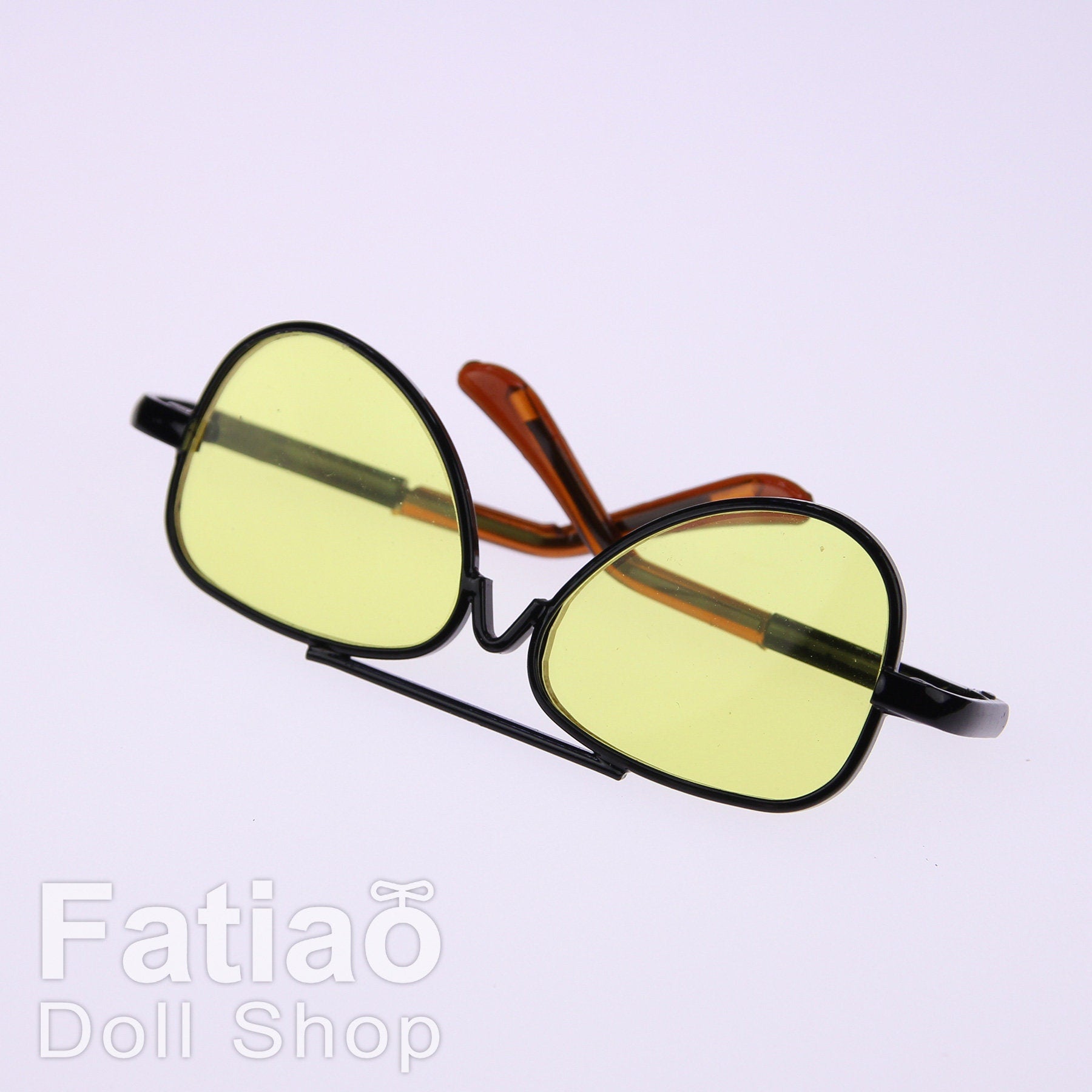 New fashion Rimless Frames Dolls Sun Glasses fit 1/3 BJD SD Super Dollfie - Black