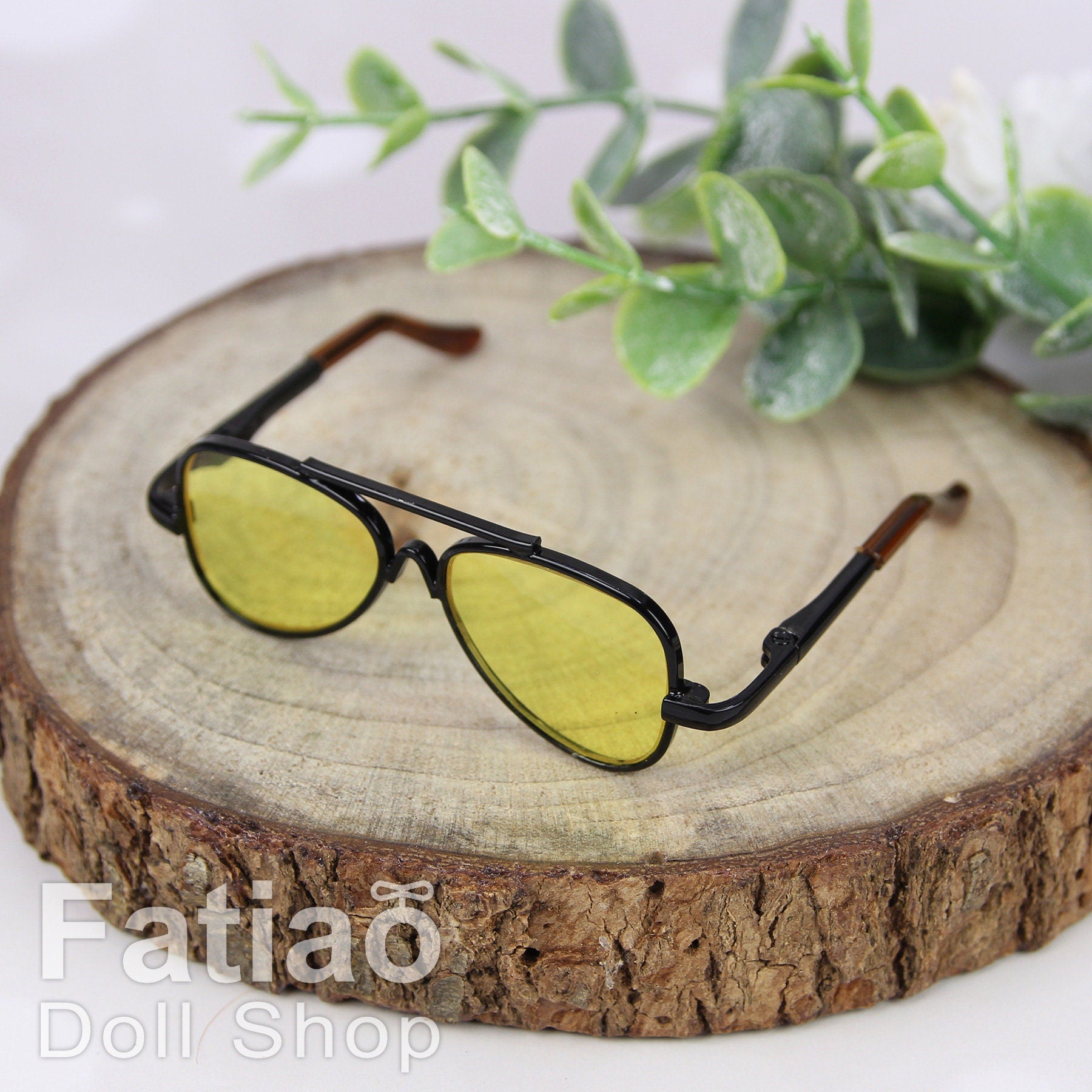 New fashion Rimless Frames Dolls Sun Glasses fit 1/3 BJD SD Super Dollfie - Black