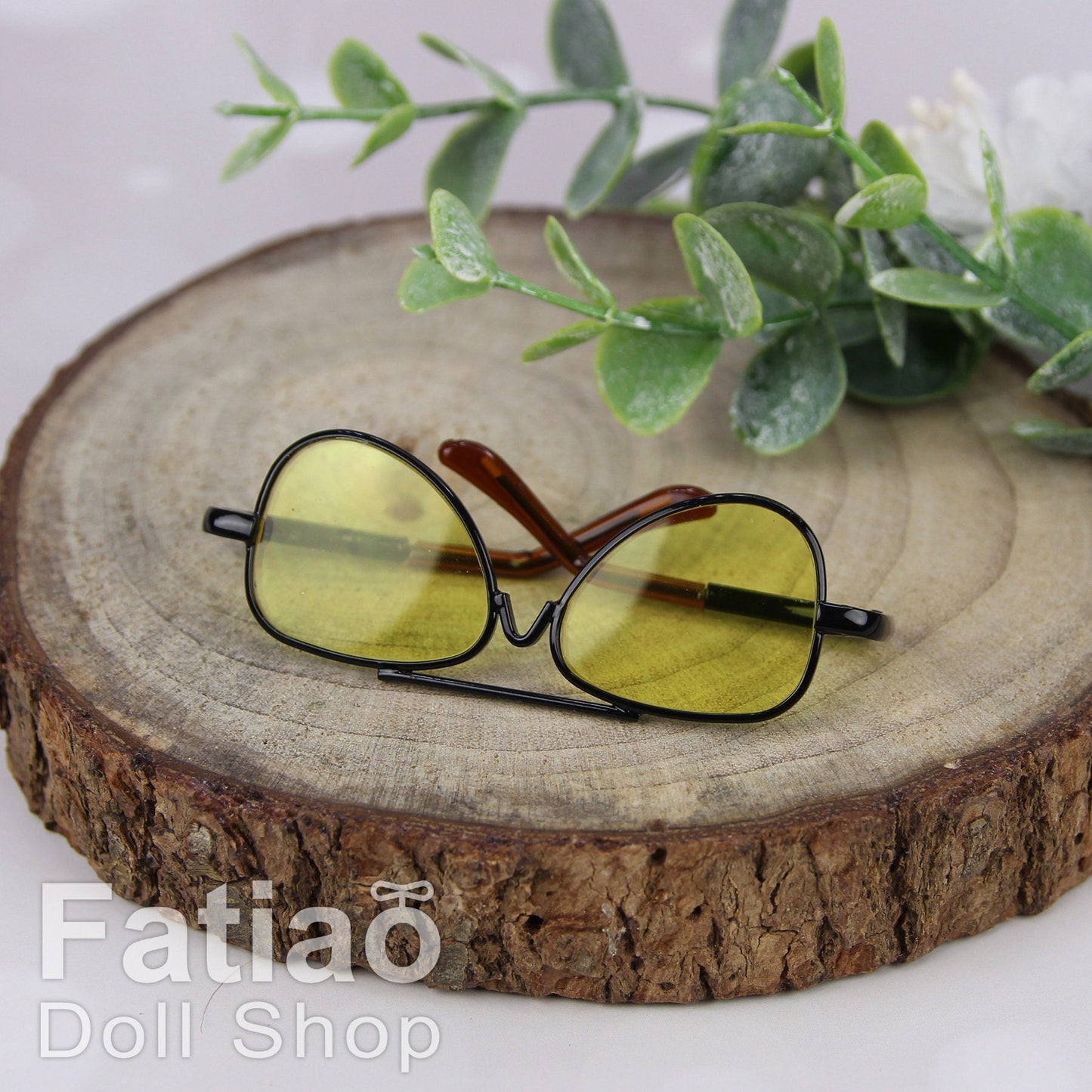 New fashion Rimless Frames Dolls Sun Glasses fit 1/3 BJD SD Super Dollfie - Black