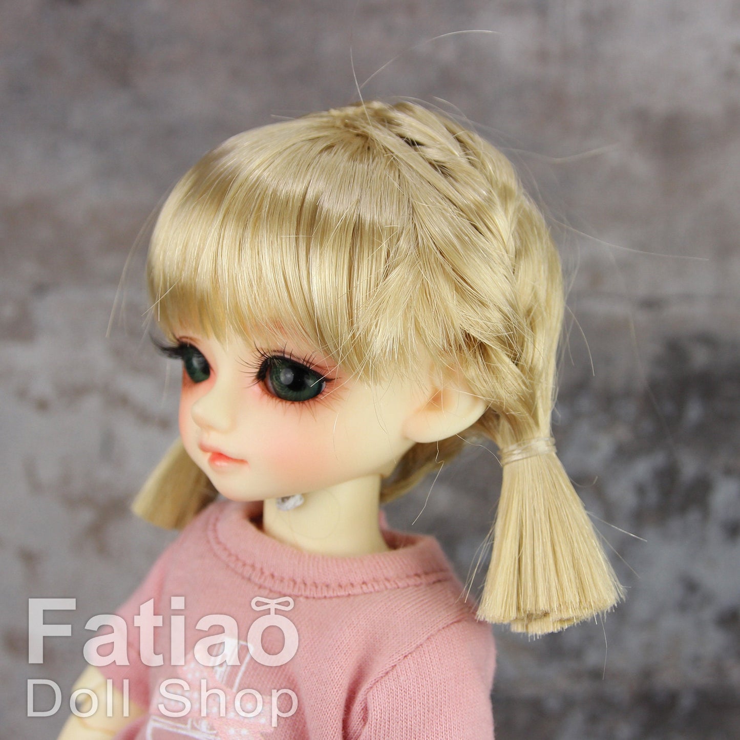Fatiao - New Dollfie Yo-SD 1/6 BJD - Dolls Wig 6-7 inch - Cream gold