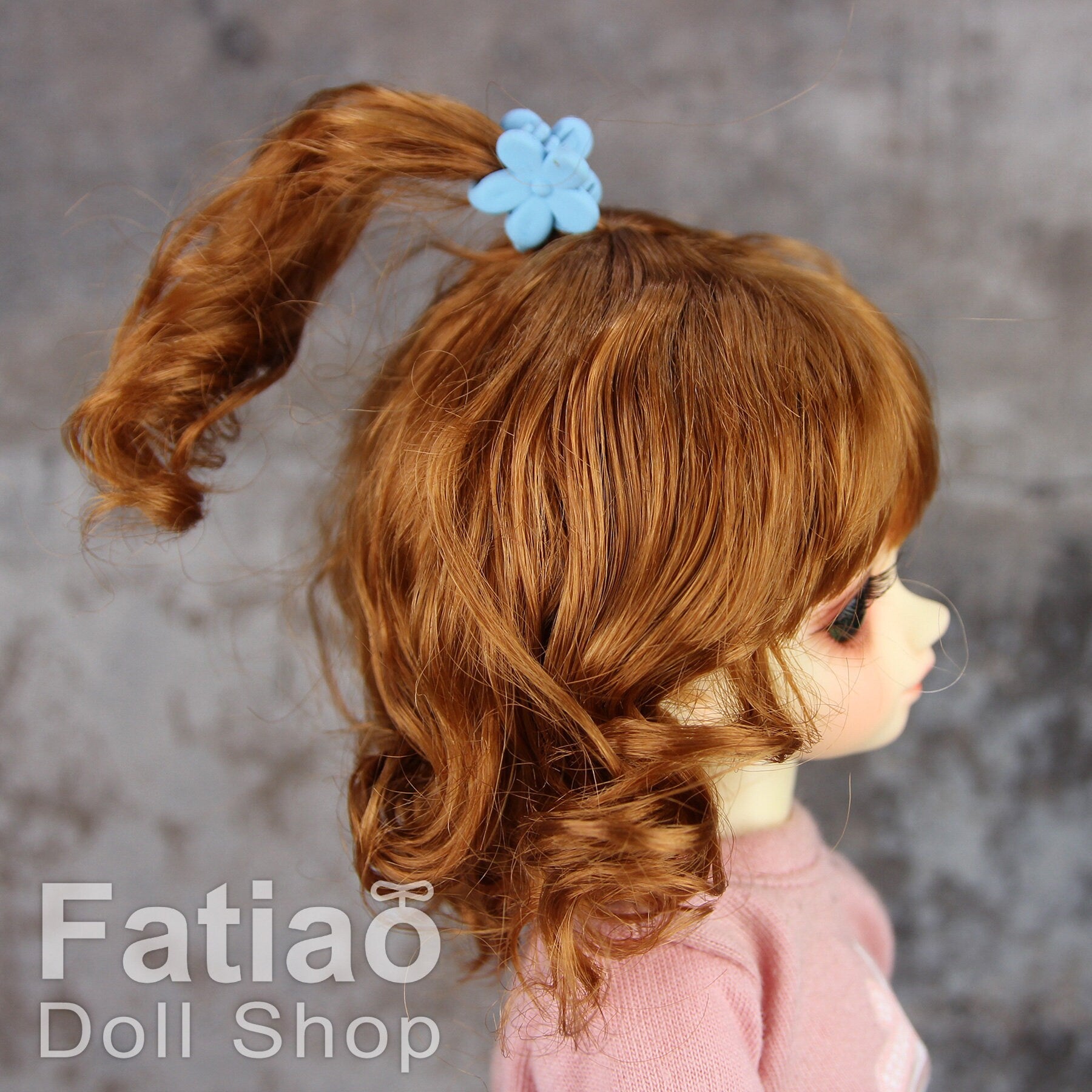 Fatiao - New Dollfie Yo-SD 1/6 BJD - Dolls Wig 6-7 inch - Caramel
