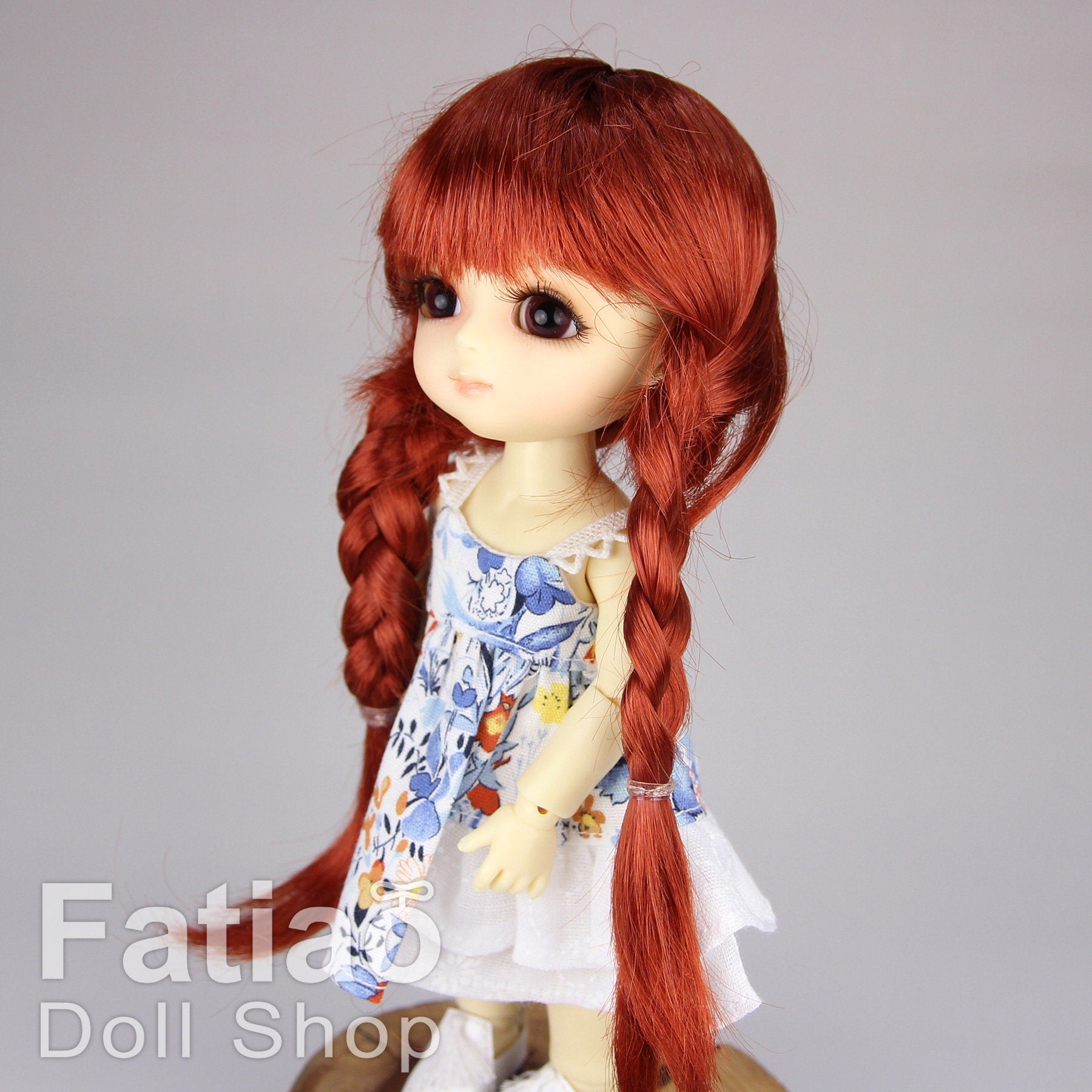 Fatiao - BJD Dollfie Lati Yellow Pukifee 5-6" Doll Wig - Carrot
