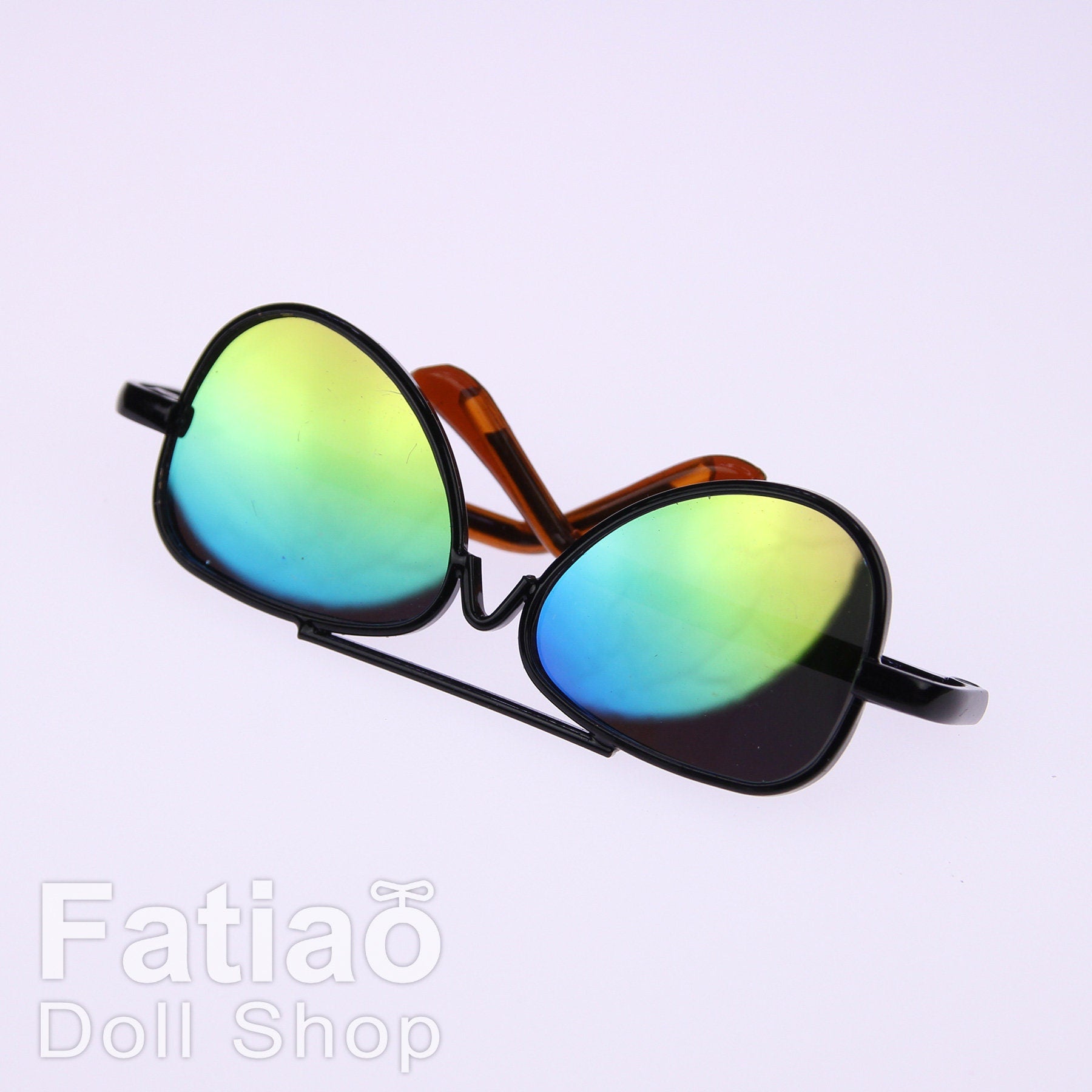 New fashion Rimless Frames Dolls Sun Glasses fit 1/3 BJD SD Super Dollfie - Black