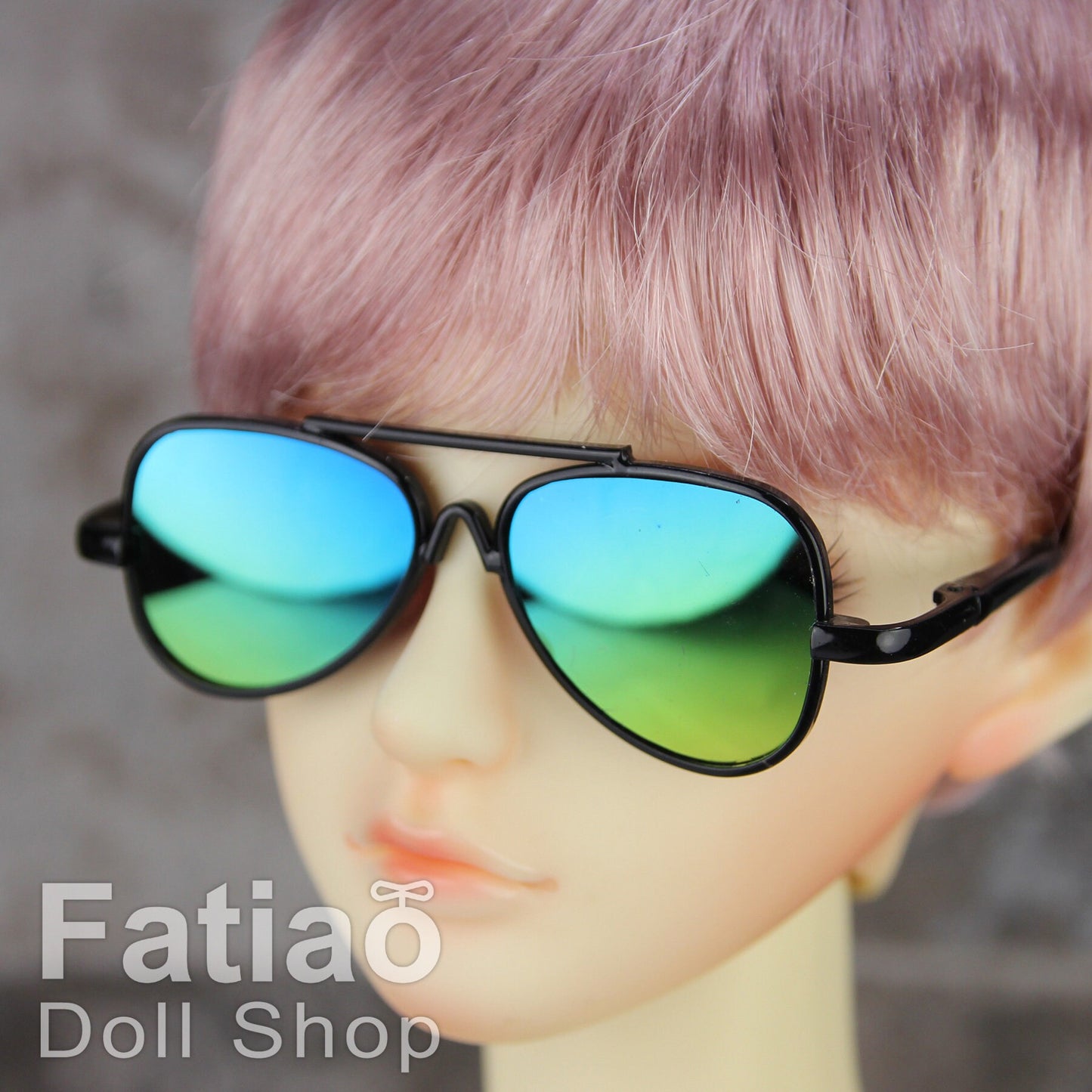 New fashion Rimless Frames Dolls Sun Glasses fit 1/3 BJD SD Super Dollfie - Black