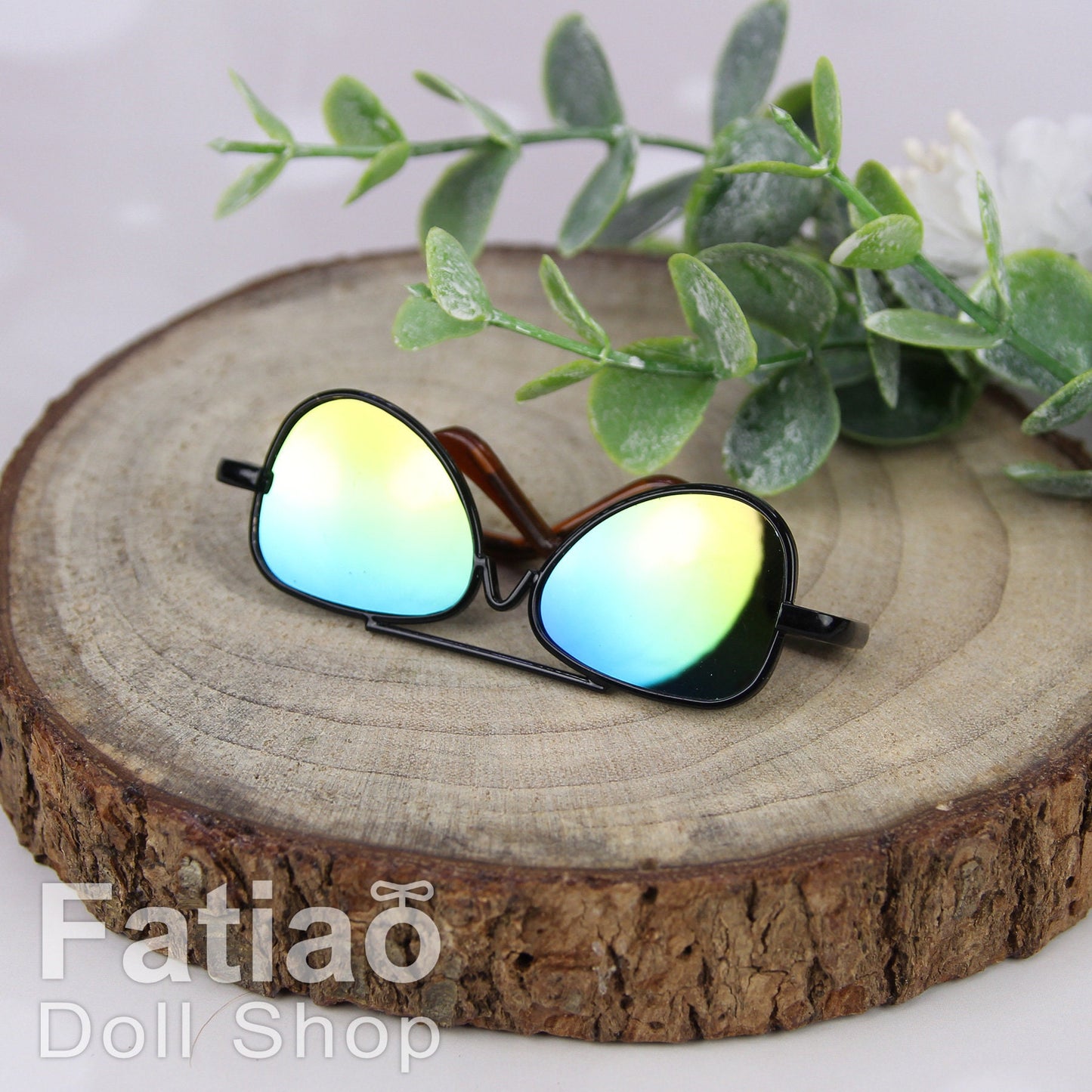 New fashion Rimless Frames Dolls Sun Glasses fit 1/3 BJD SD Super Dollfie - Black