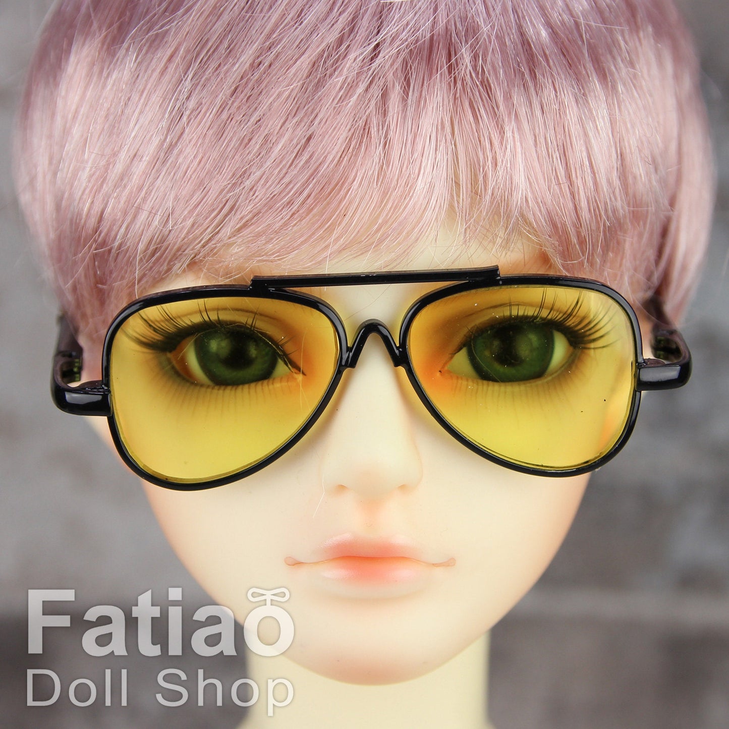 New fashion Rimless Frames Dolls Sun Glasses fit 1/3 BJD SD Super Dollfie - Black