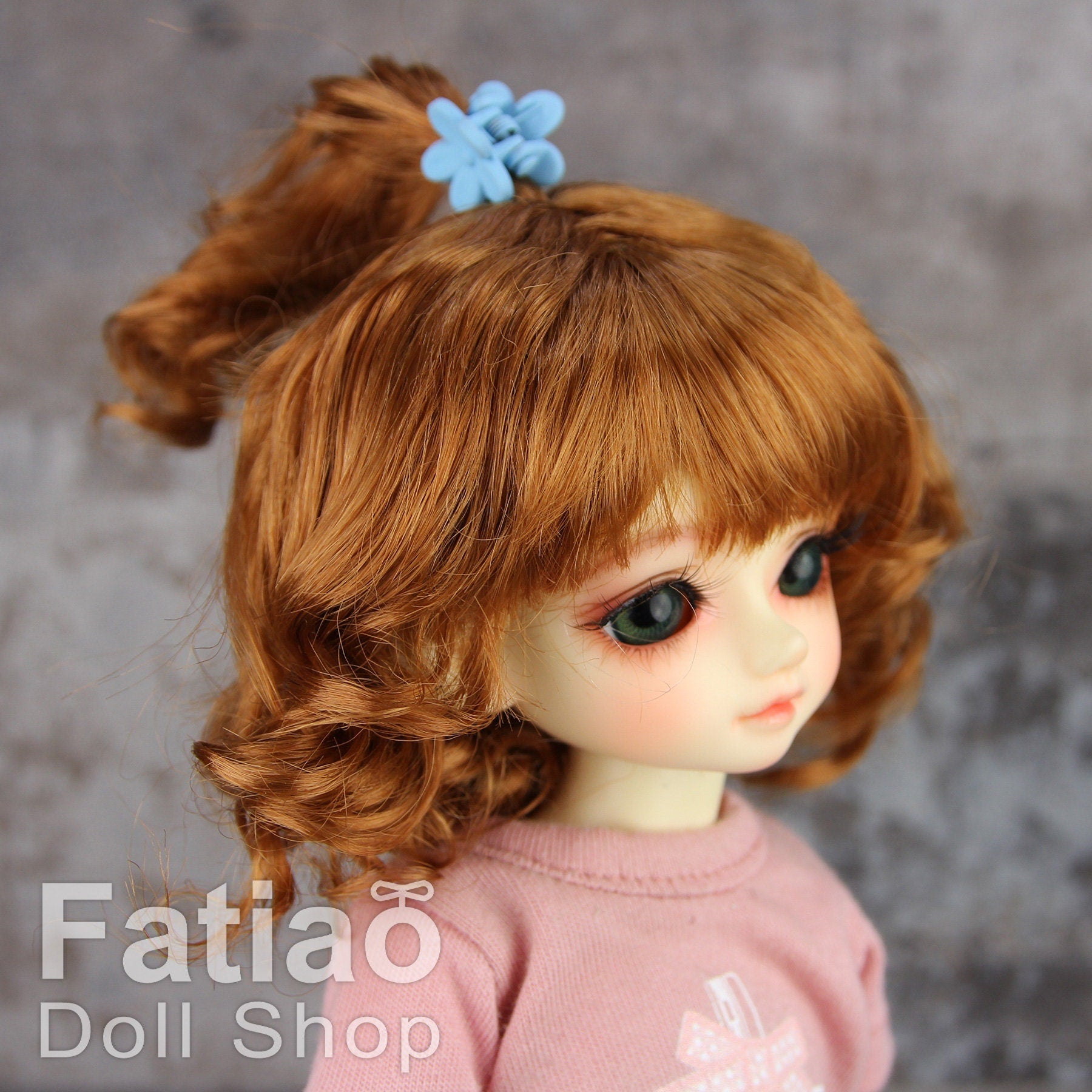 Fatiao - New Dollfie Yo-SD 1/6 BJD - Dolls Wig 6-7 inch - Caramel