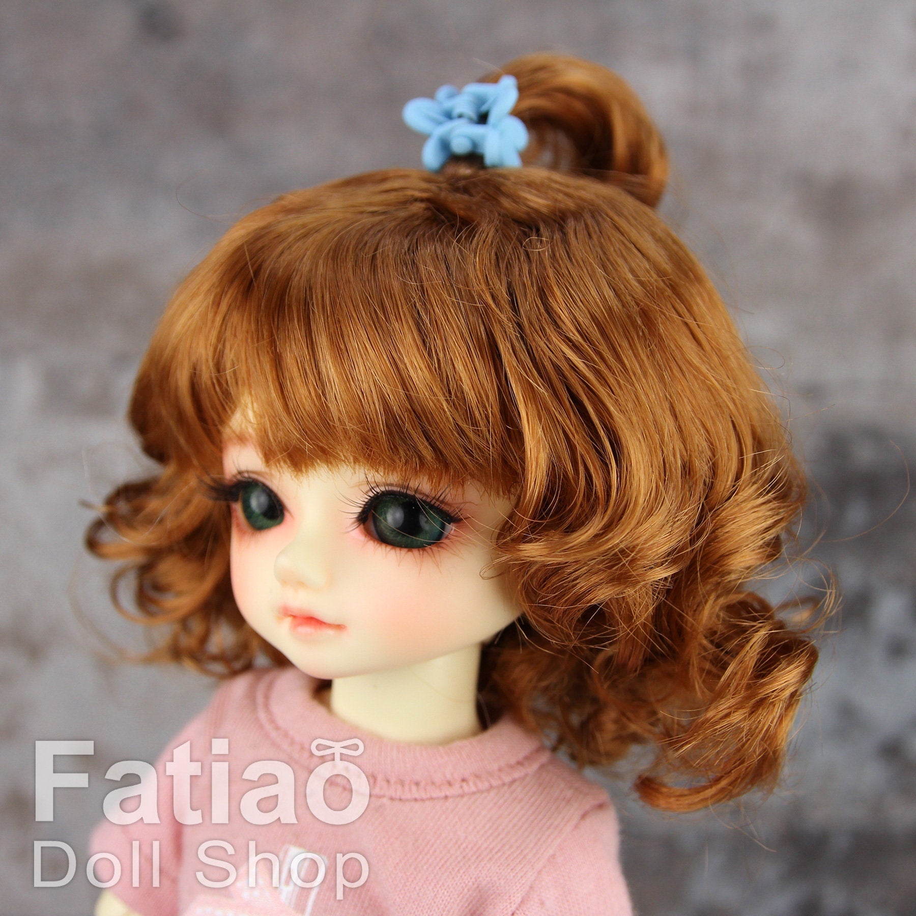 Fatiao - New Dollfie Yo-SD 1/6 BJD - Dolls Wig 6-7 inch - Caramel