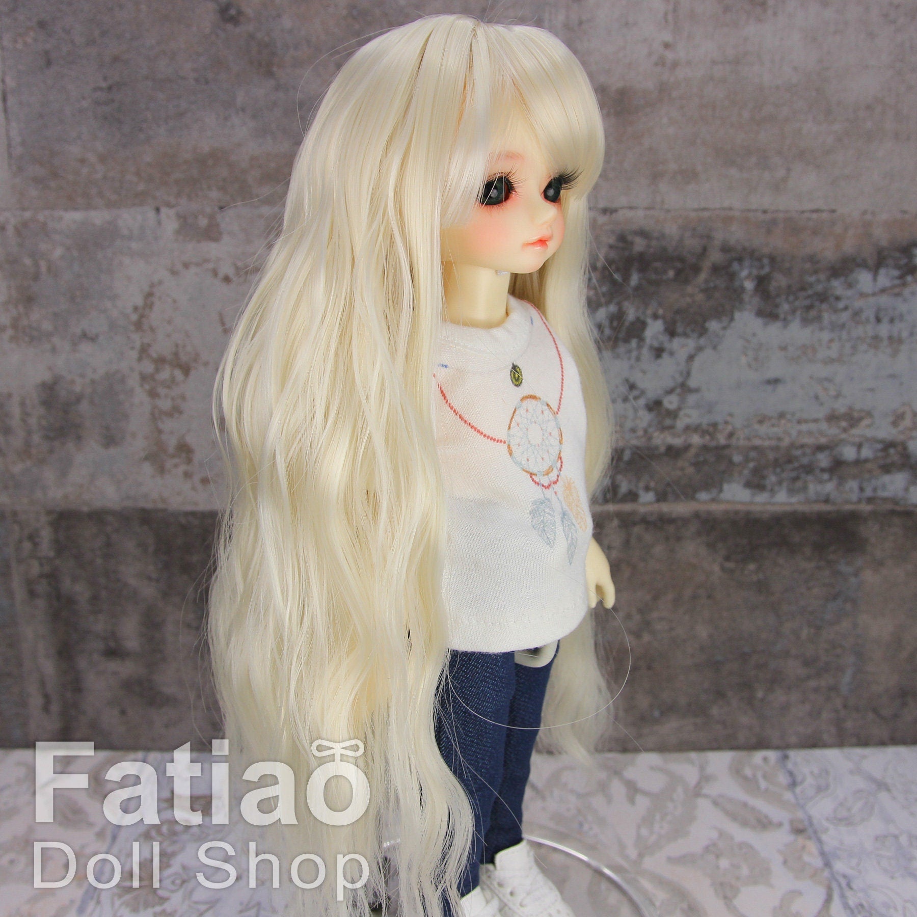 Fatiao - New Dollfie Yo-SD 1/6 BJD - Dolls Wig 6-7 inch - Blonde