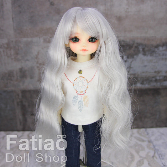 Fatiao - New Dollfie Yo-SD 1/6 BJD - Dolls Wig 6-7 inch - silver gray