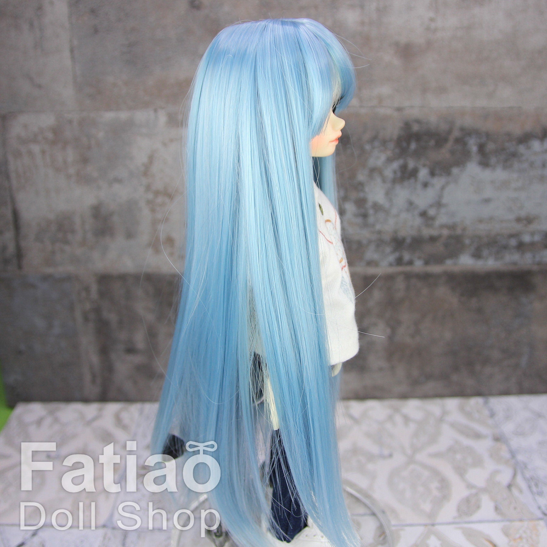 Fatiao - New Dollfie Yo-SD 1/6 BJD - Dolls Wig 6-7 inch - light blue