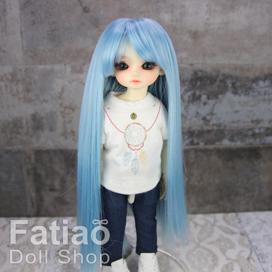 Fatiao - New Dollfie Yo-SD 1/6 BJD - Dolls Wig 6-7 inch - light blue