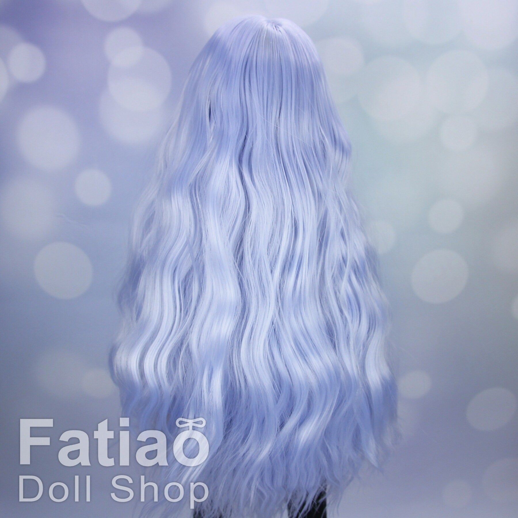 Fatiao - New Dollfie MSD Kaye Wiggs 1/4 BJD MDD - 7-8 inch Dolls Long Curls Wig - Periwinkle