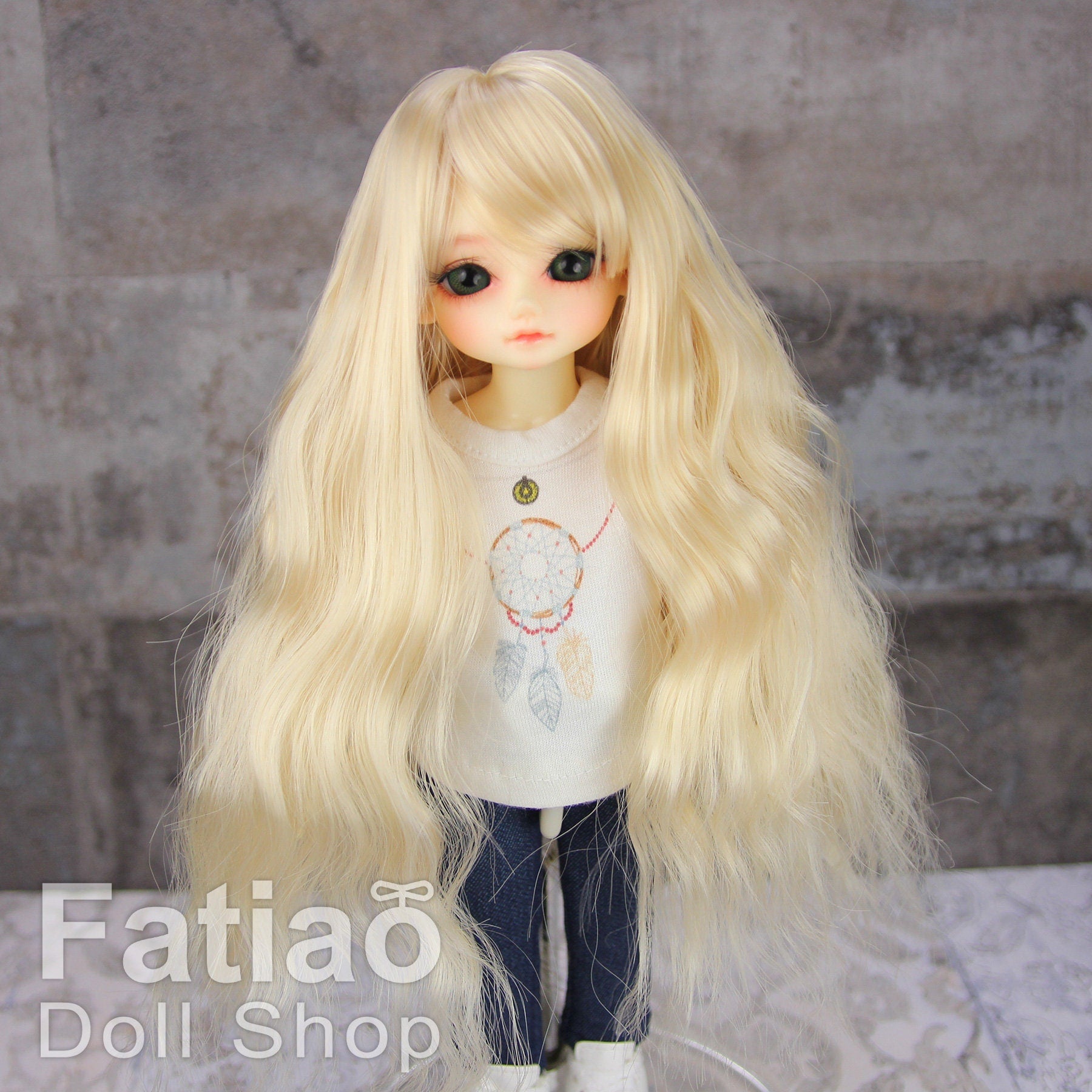 Fatiao - New Dollfie Yo-SD 1/6 BJD - Dolls Wig 6-7 inch - Honey Blonde