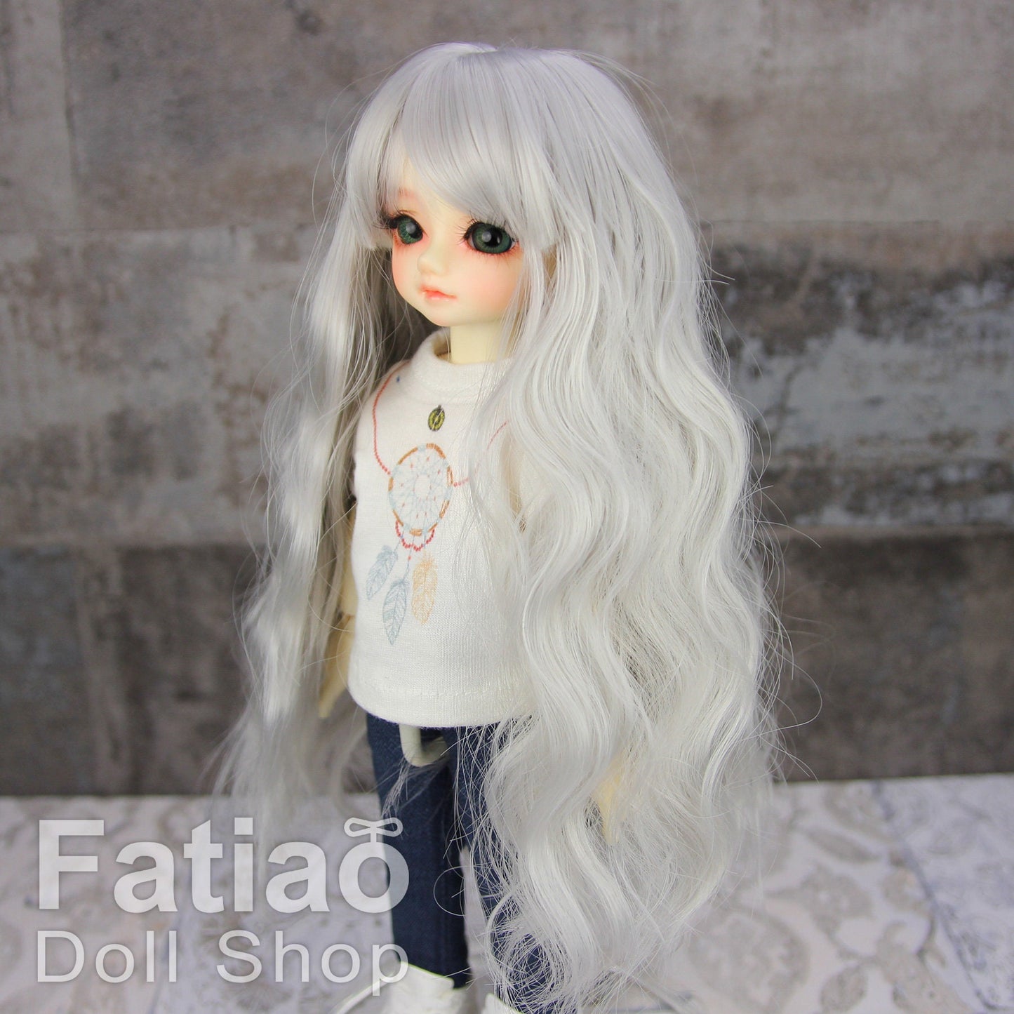 Fatiao - New Dollfie Yo-SD 1/6 BJD - Dolls Wig 6-7 inch - silver gray