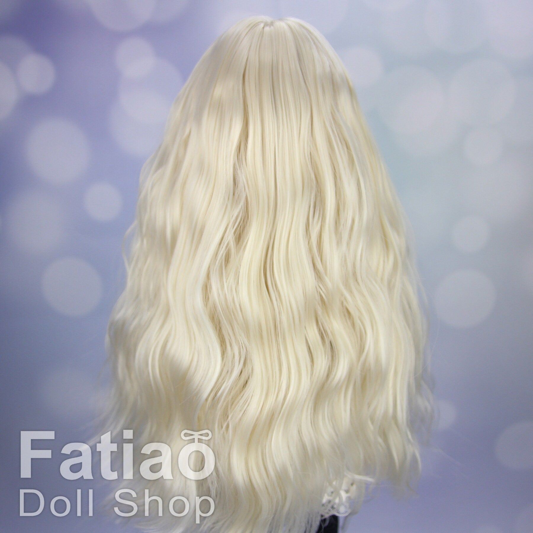 Fatiao - New Dollfie MSD Kaye Wiggs 1/4 BJD MDD - 7-8 inch Dolls Long Curls Wig - Blonde