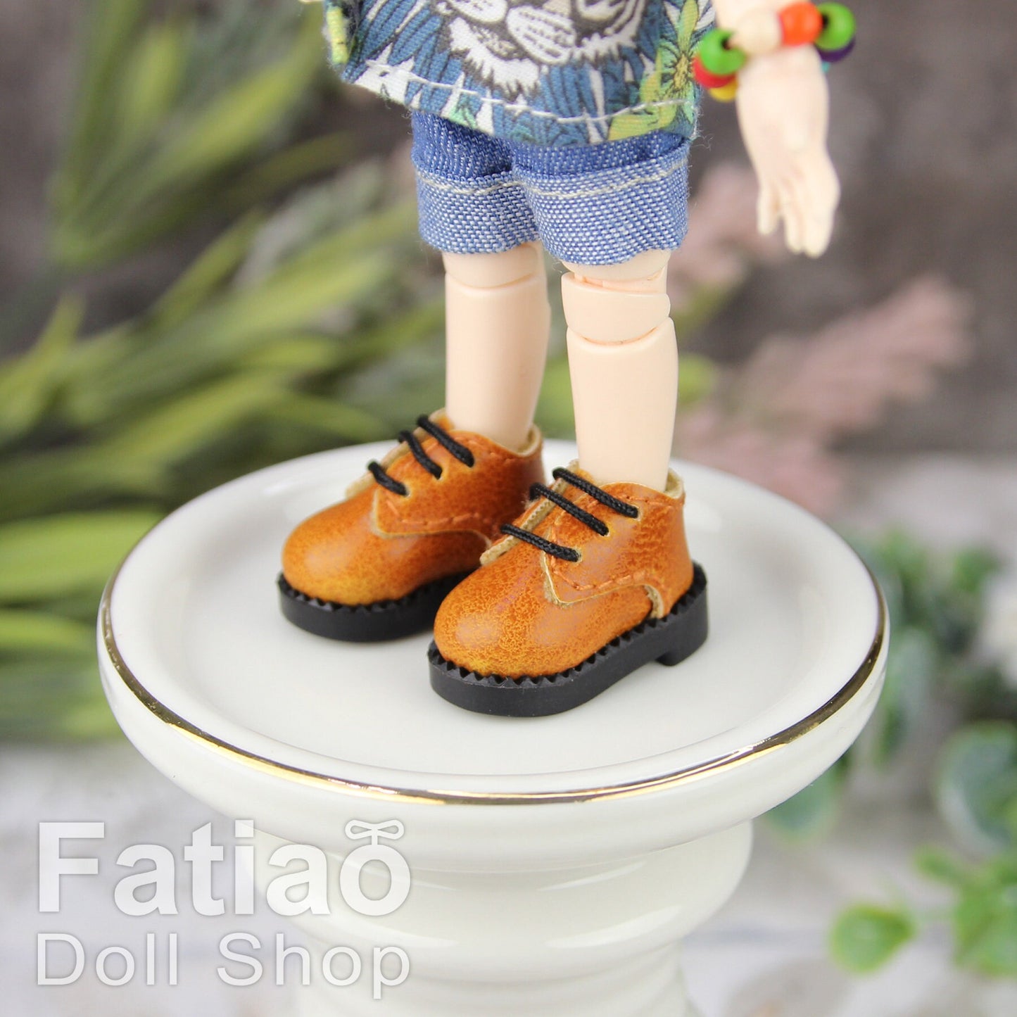 Fatiao - New OB11 Obitsu 11 Cu-poche 1/12 BJD Nendoroid GSC doll round toe shoes