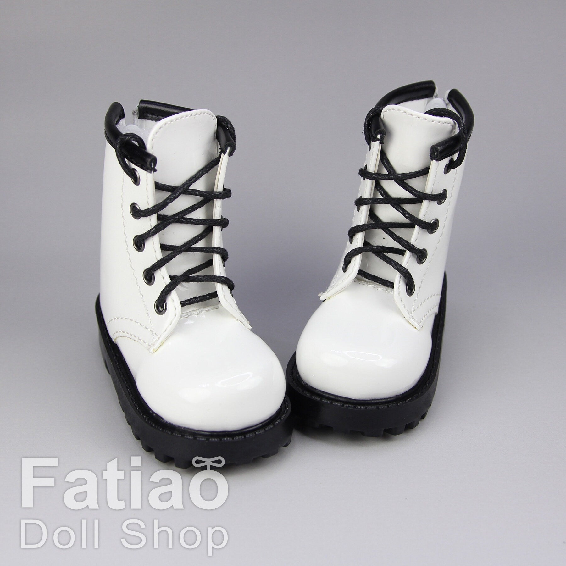 Fatiao - 1/3 BJD SD Supper dollfie Boots Dolls Shoes - White (Size 7.5cm)