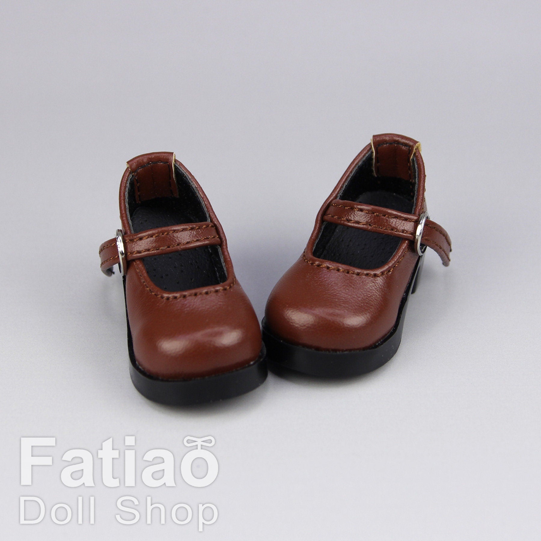 Fatiao - New Dollfie Yo-SD 1/6 BJD Doll High Heeled Shoes - Brown (Size 4.5cm)