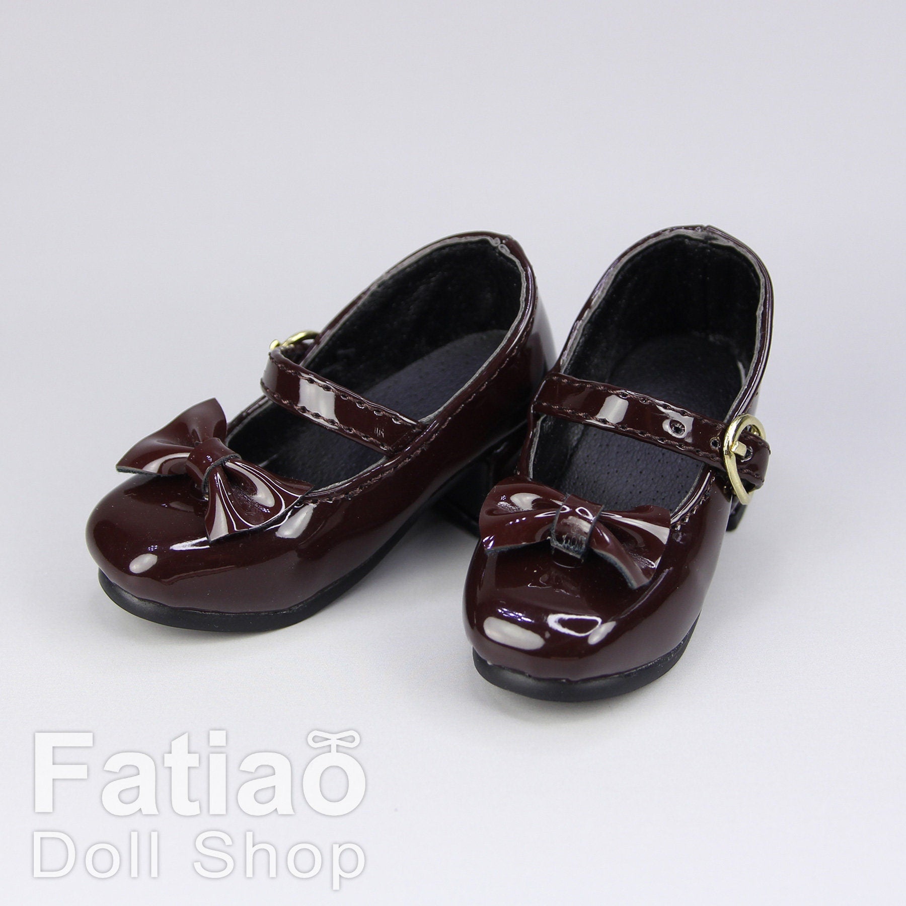 Fatiao - 1/3 BJD Super Dollfie SD DD girl Doll Shoes chunky heels platform - Brown