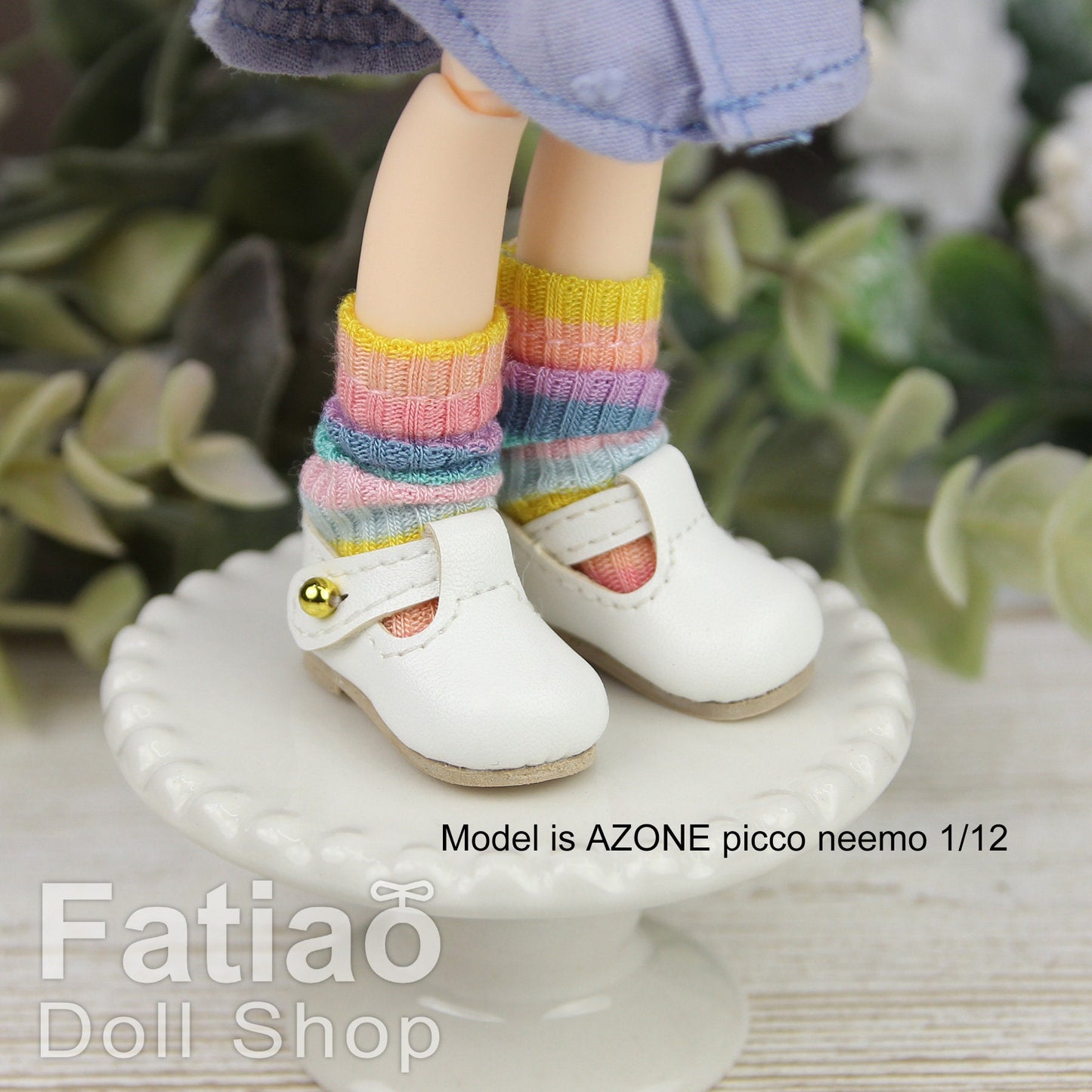 Fatiao - New Lati Yellow / Pukifee / Blythe / Pullip / OB22 24 / 1/8 BJD Doll Shoes (Size 2.5cm)