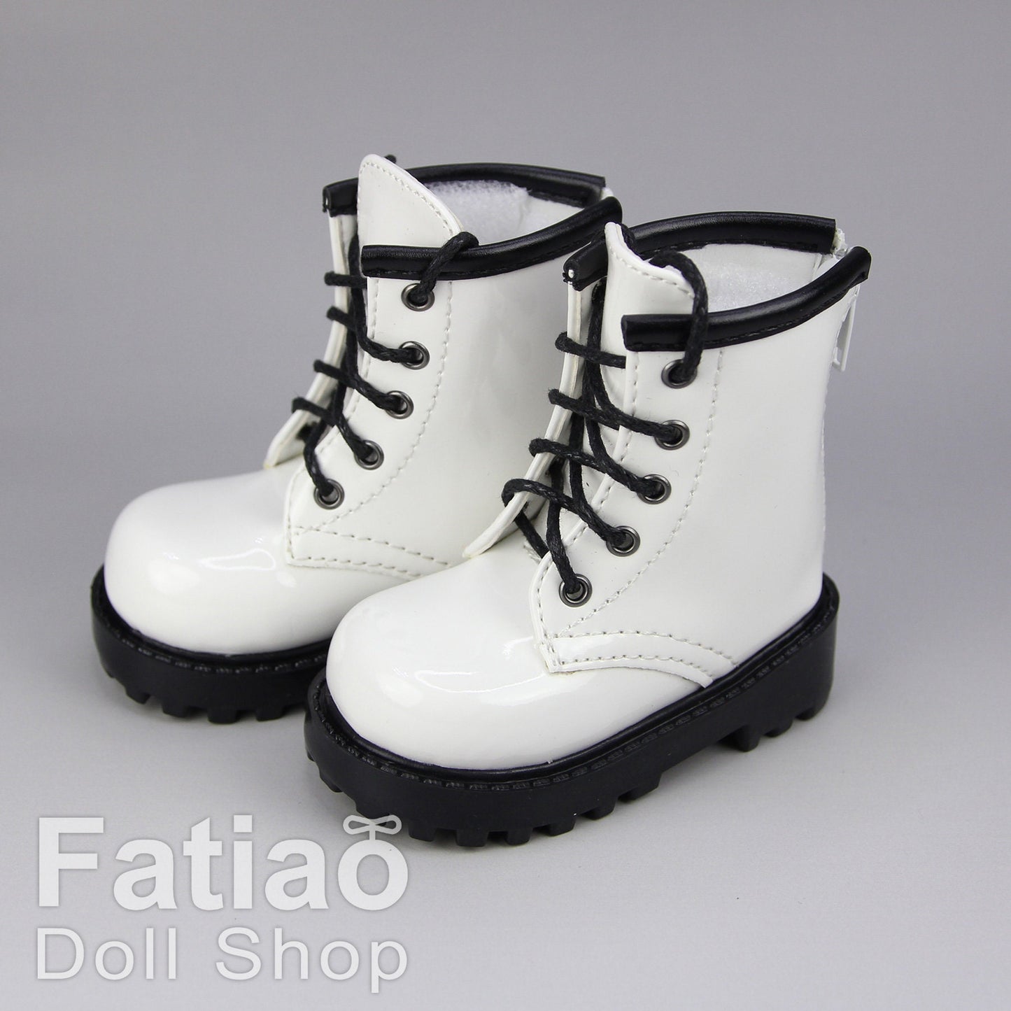 Fatiao - 1/3 BJD SD Supper dollfie Boots Dolls Shoes - White (Size 7.5cm)