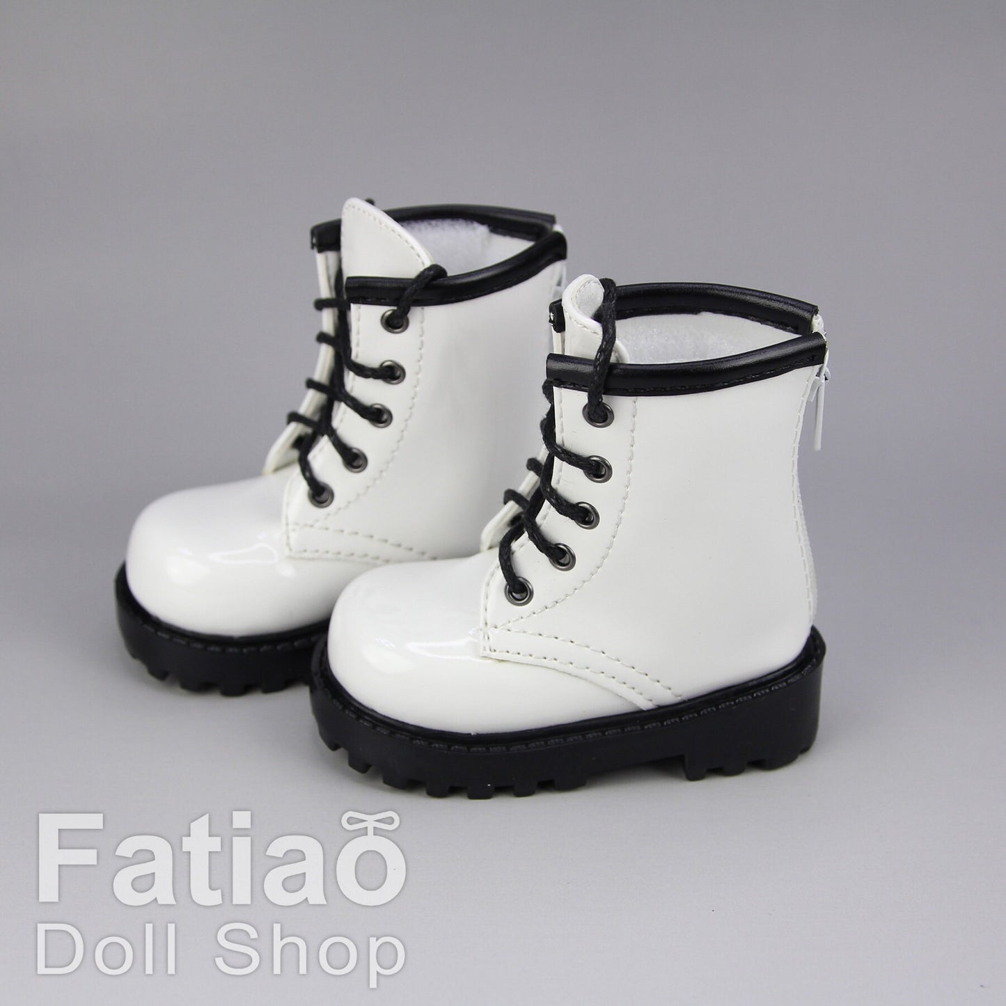 Fatiao - 1/3 BJD SD Supper dollfie Boots Dolls Shoes - White (Size 7.5cm)