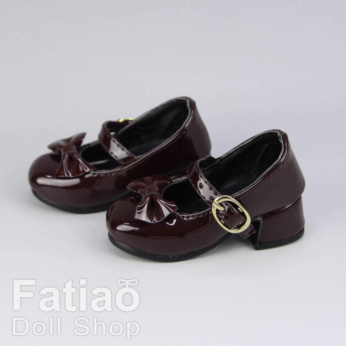 Fatiao - 1/3 BJD Super Dollfie SD DD girl Doll Shoes chunky heels platform - Brown