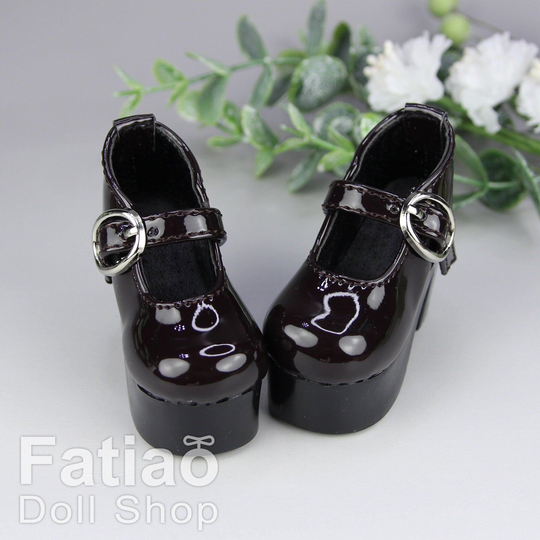 Fatiao - New 1/4 BJD Dollfie MSD High Heeled Shoes - Dark Brown (Size 5.5cm)
