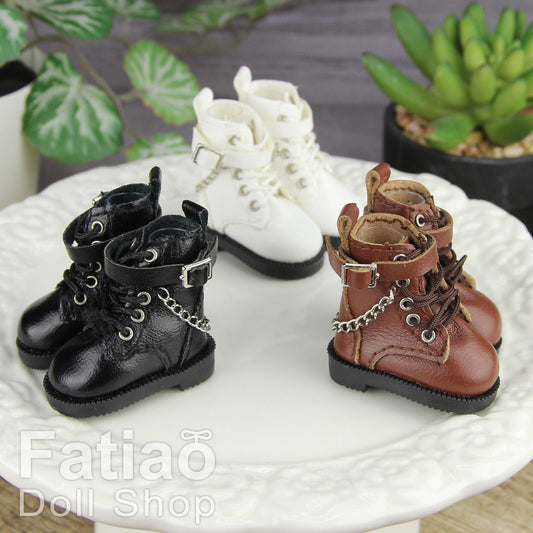 Fatiao - New Lati Yellow Pukifee Luts Tiny 1/8 BJD Dolls Lace-up boots shoes (Size 2.7cm)