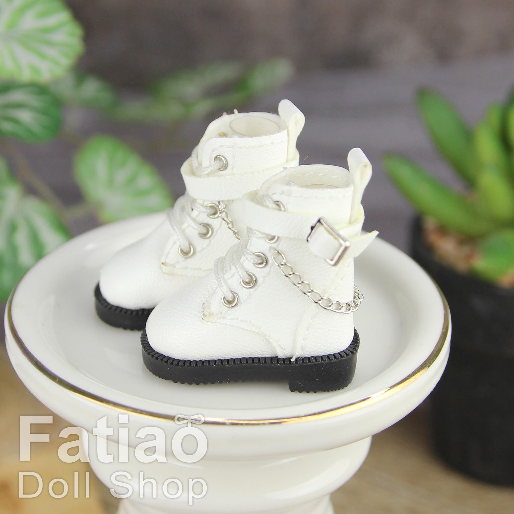 Fatiao - New Lati Yellow Pukifee Luts Tiny 1/8 BJD Dolls Lace-up boots shoes (Size 2.7cm)