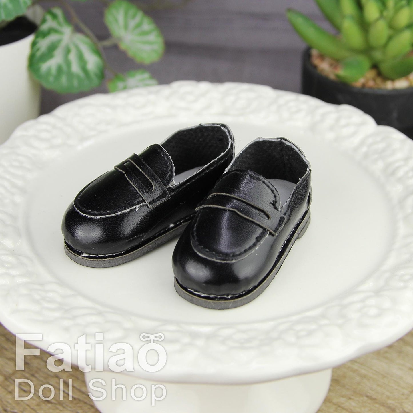 Fatiao - New Dollfie YoSD 1/6 BJD Doll loafer leather Shoes (Size 4.5cm)