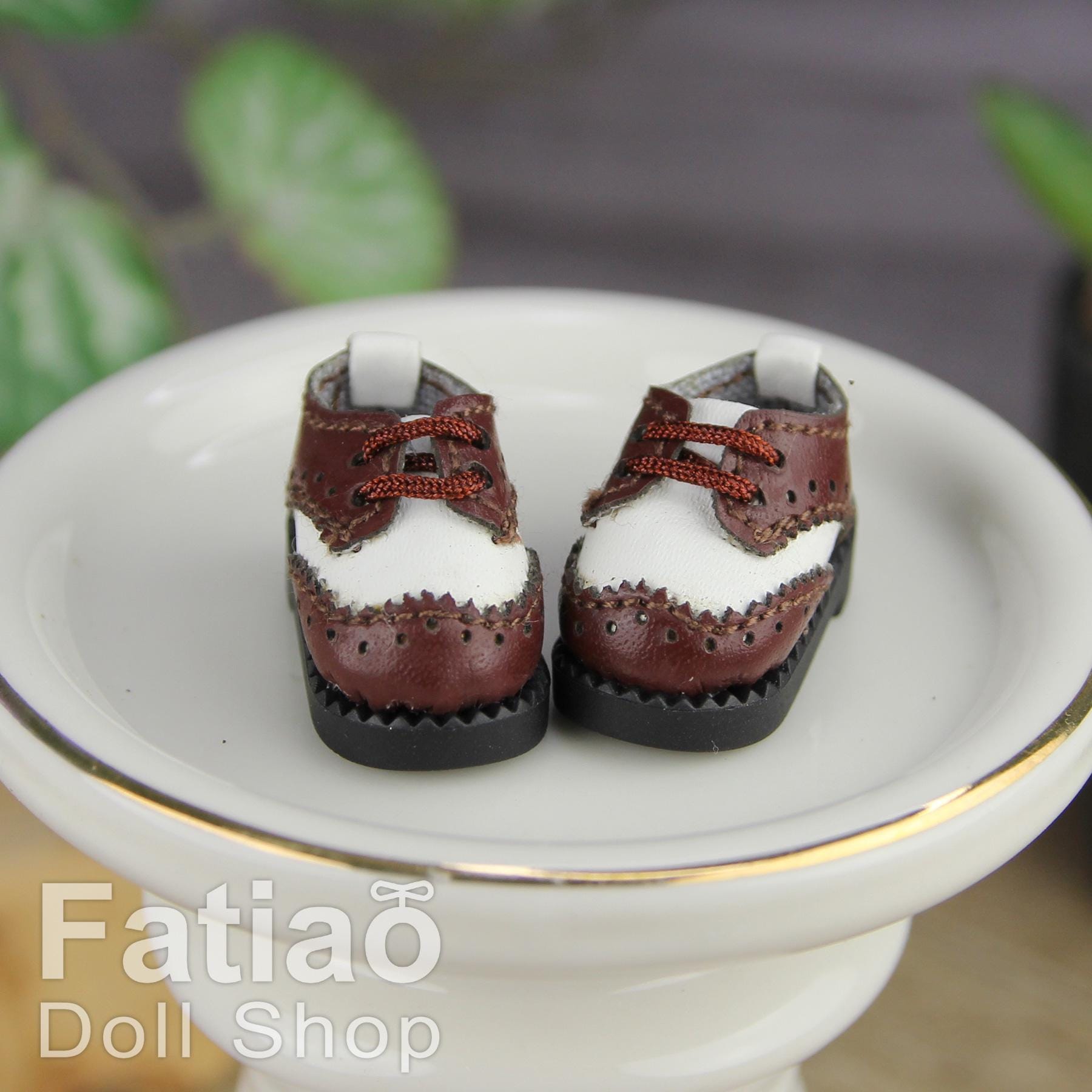 Fatiao - New OB11 Obitsu 11 Cu-poche 1/12 BJD Nendoroid GSC doll Wing-Tip Oxford shoes