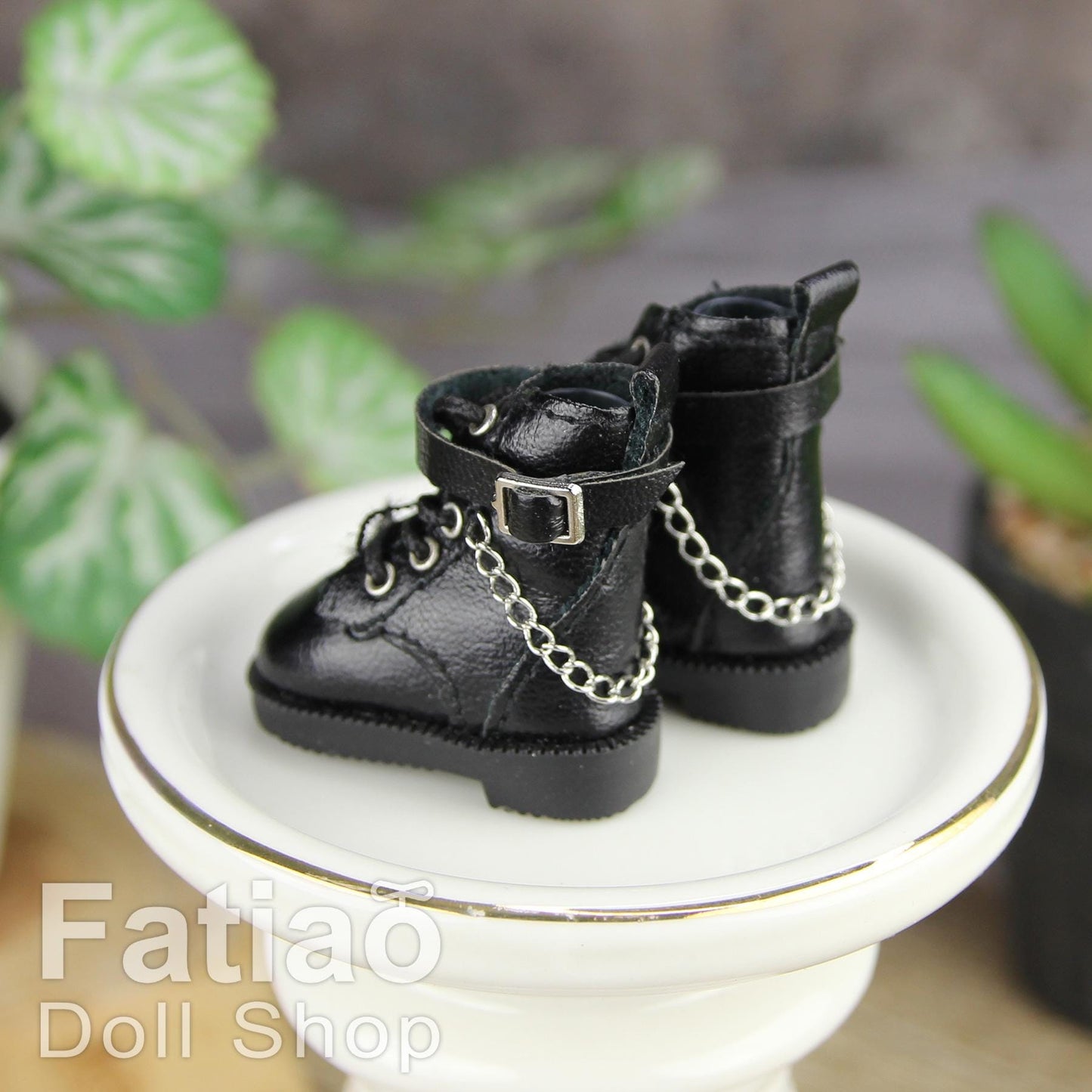 Fatiao - New Lati Yellow Pukifee Luts Tiny 1/8 BJD Dolls Lace-up boots shoes (Size 2.7cm)