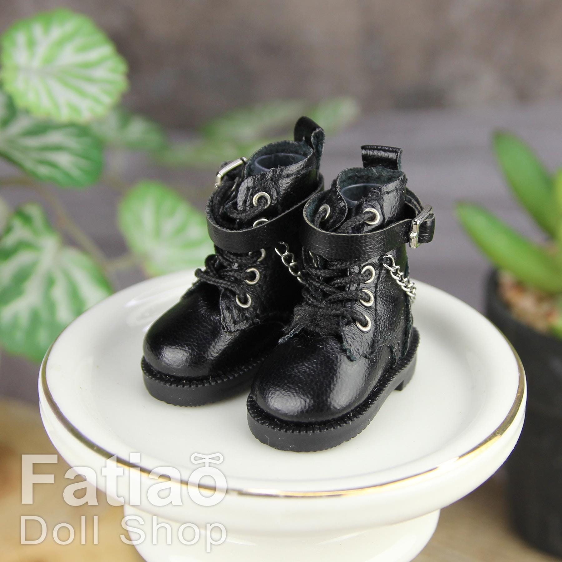Fatiao - New Lati Yellow Pukifee Luts Tiny 1/8 BJD Dolls Lace-up boots shoes (Size 2.7cm)