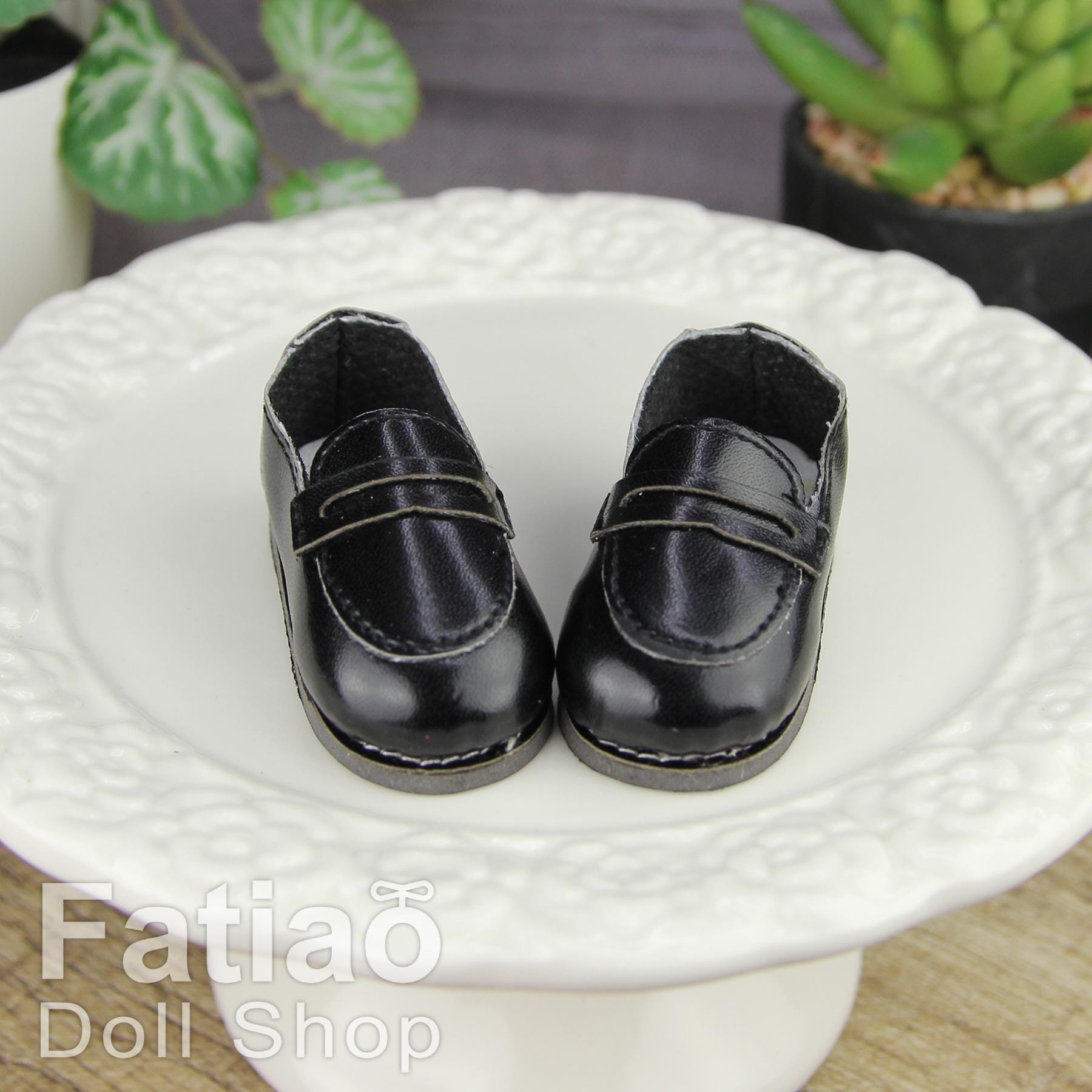 Fatiao - New Dollfie YoSD 1/6 BJD Doll loafer leather Shoes (Size 4.5cm)