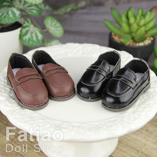 Fatiao - New Dollfie YoSD 1/6 BJD Doll loafer leather Shoes (Size 4.5cm)