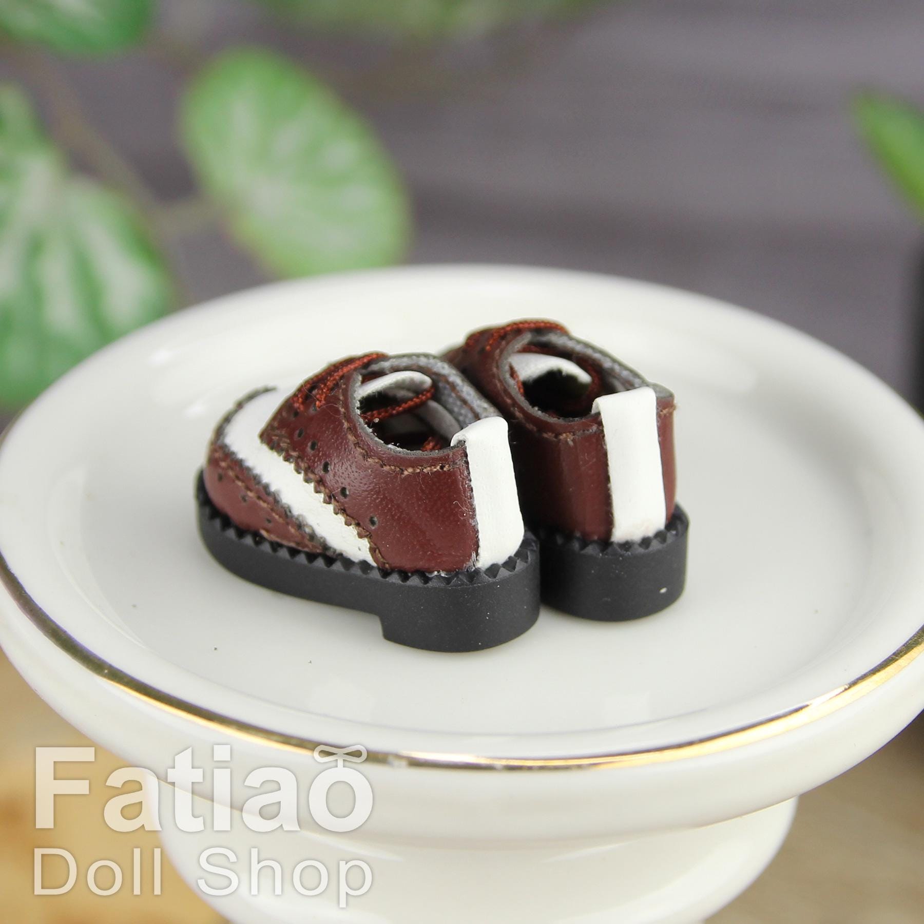 Fatiao - New OB11 Obitsu 11 Cu-poche 1/12 BJD Nendoroid GSC doll Wing-Tip Oxford shoes