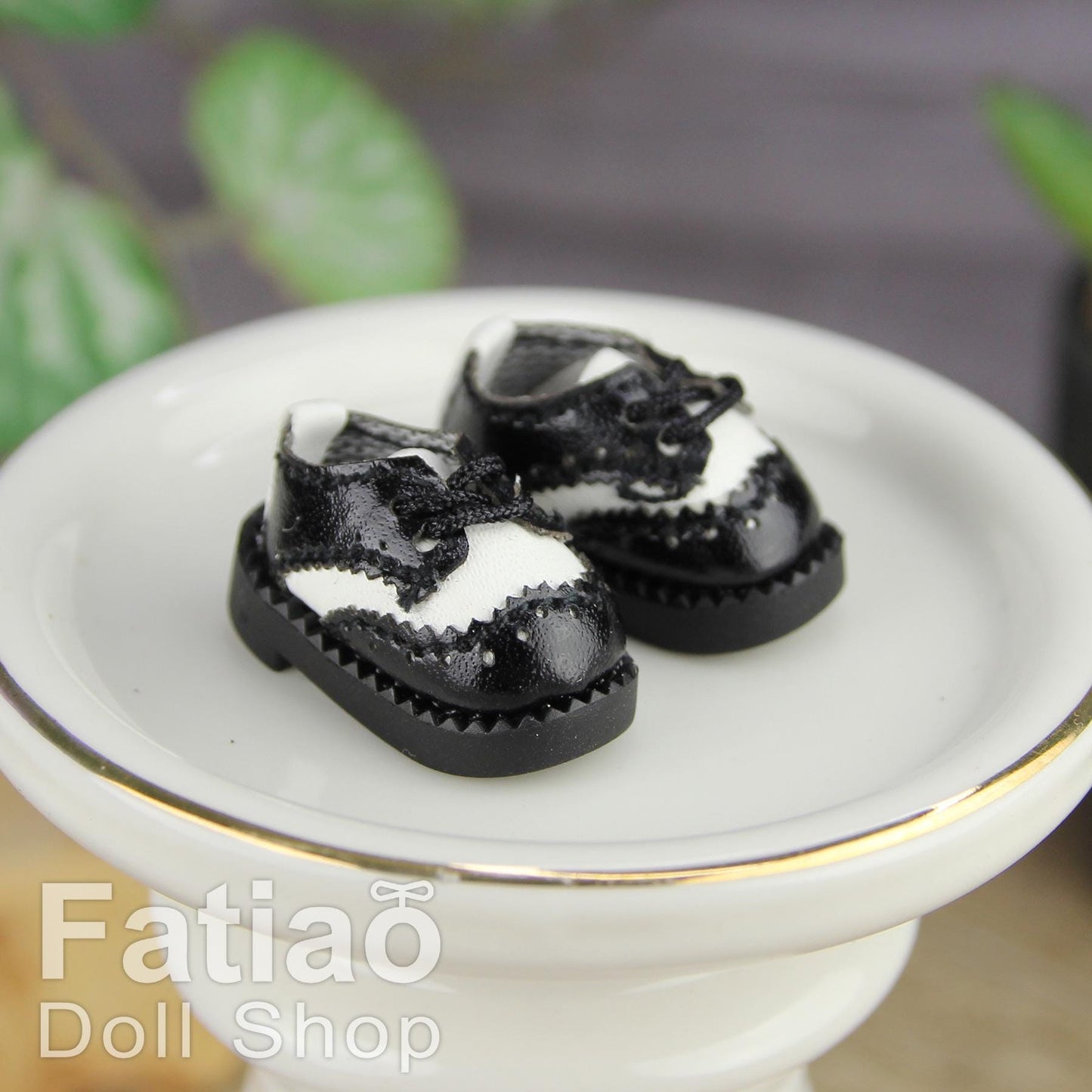 Fatiao - New OB11 Obitsu 11 Cu-poche 1/12 BJD Nendoroid GSC doll Wing-Tip Oxford shoes