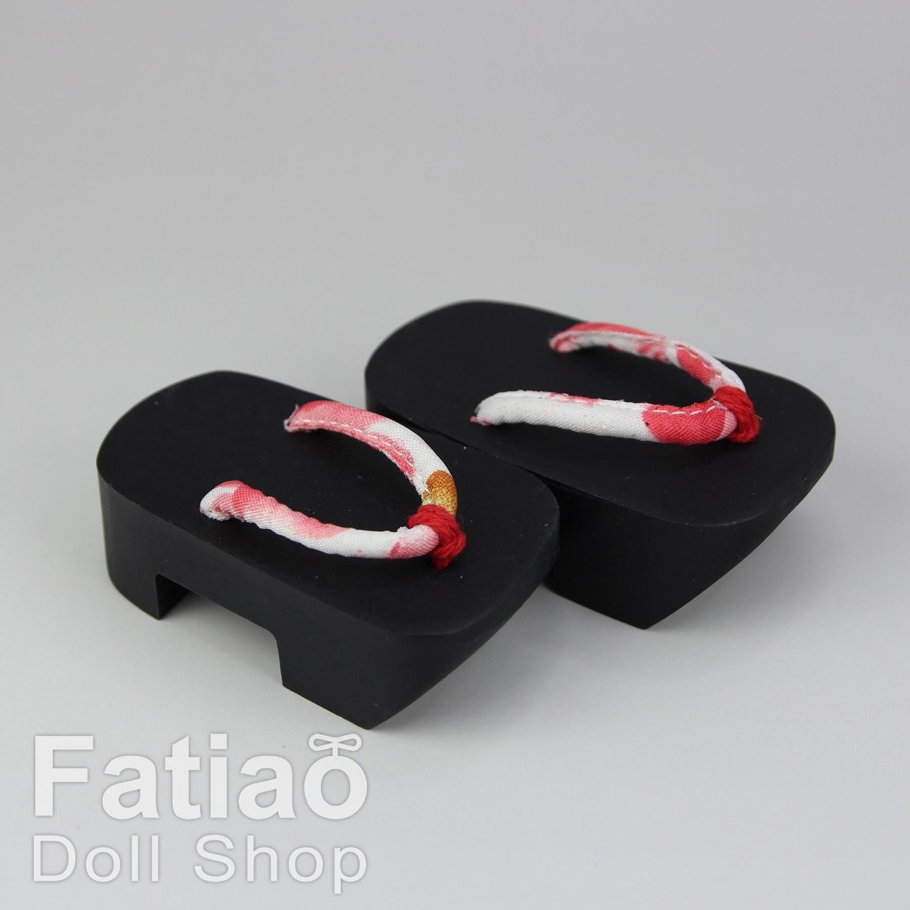Fatiao - New 1/4 BJD MSD Dollfie Dolls Shoes ZOURI Sandals - Black (Size 5.5cm)