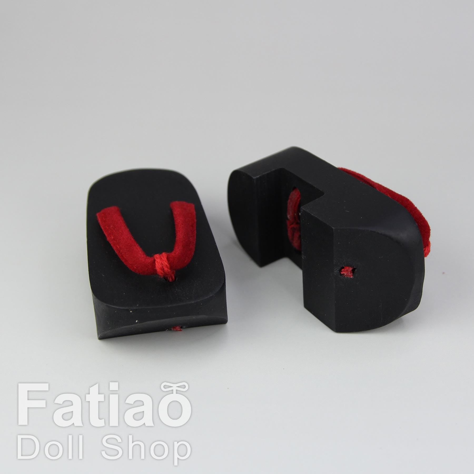 Fatiao - New 1/4 BJD MSD Dollfie Dolls Shoes ZOURI Sandals - Black (Size 5.5cm)