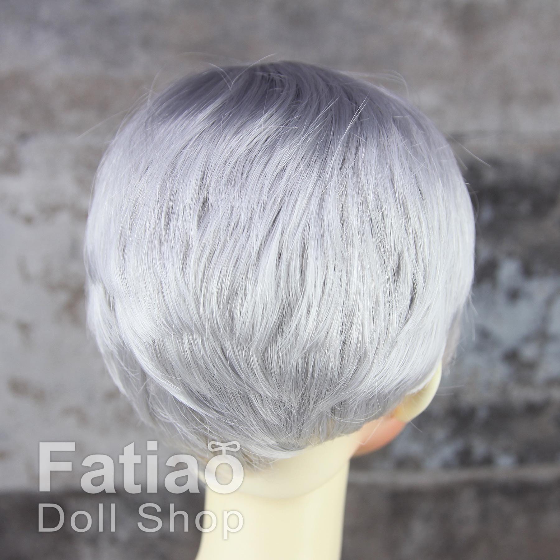 Fatiao - New Dollfie SD 1/3 BJD Dolls Wig size 8-9" - Silver gray