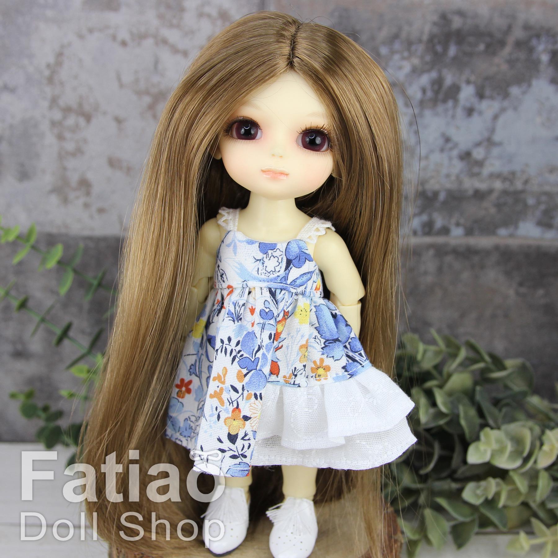 Fatiao - 1/8 BJD Dollfie Lati Yellow Pukifee 5-6" Doll Wig - Latte