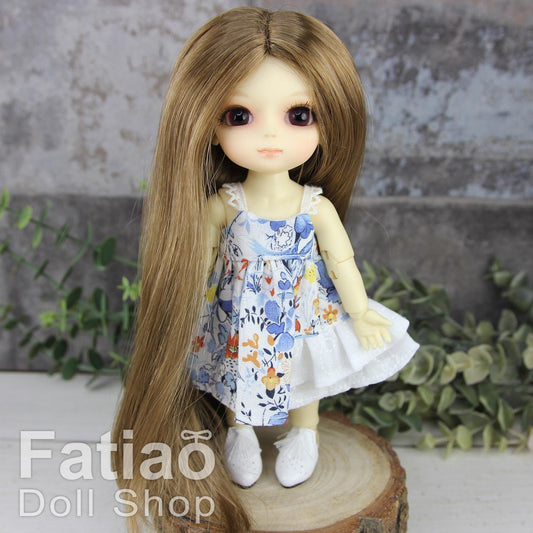 Fatiao - 1/8 BJD Dollfie Lati Yellow Pukifee 5-6" Doll Wig - Latte