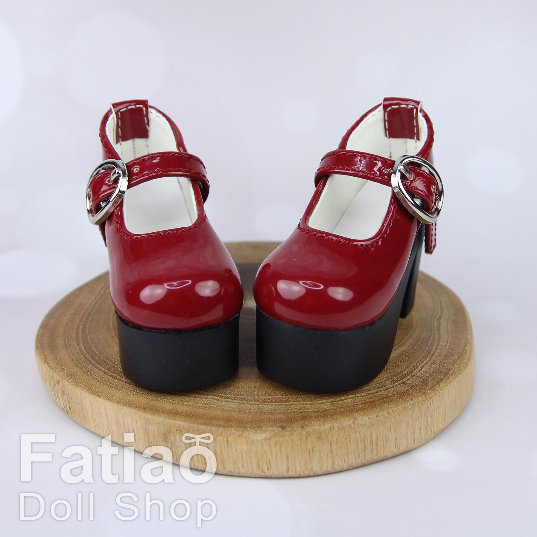 Fatiao - New 1/4 BJD Dollfie MSD High Heeled Shoes - Red (Size 5.5cm)
