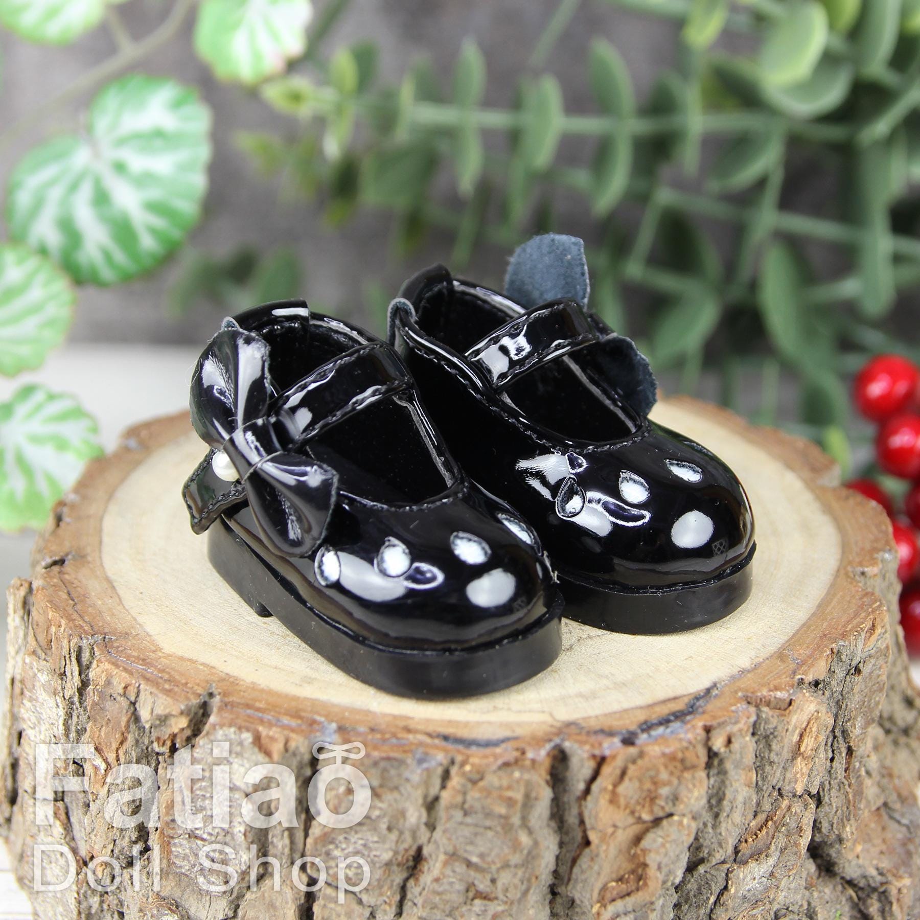 Fatiao - New Dollfie Yo-SD 1/6 BJD Doll Shoes - Black (Size 4.2cm)