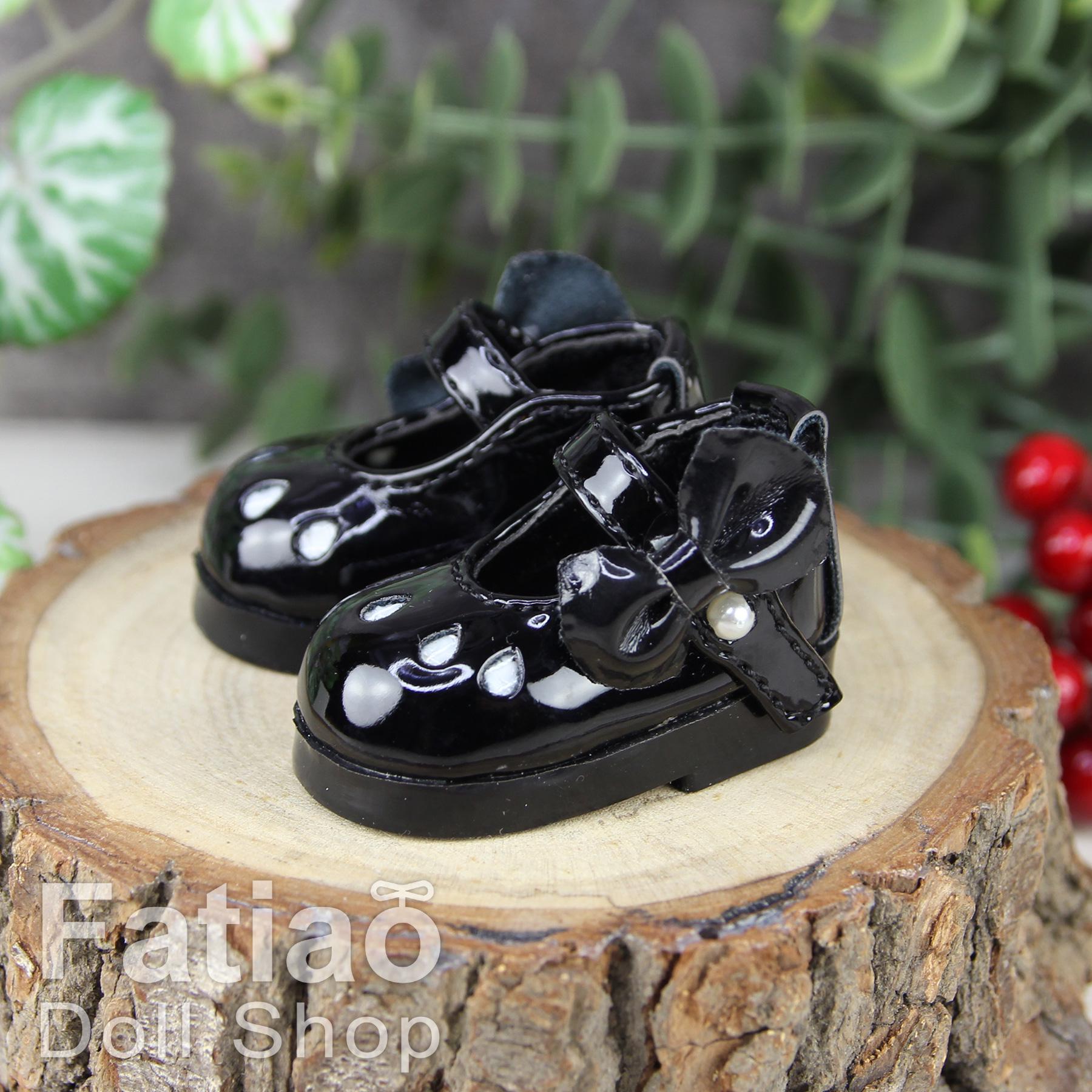 Fatiao - New Dollfie Yo-SD 1/6 BJD Doll Shoes - Black (Size 4.2cm)