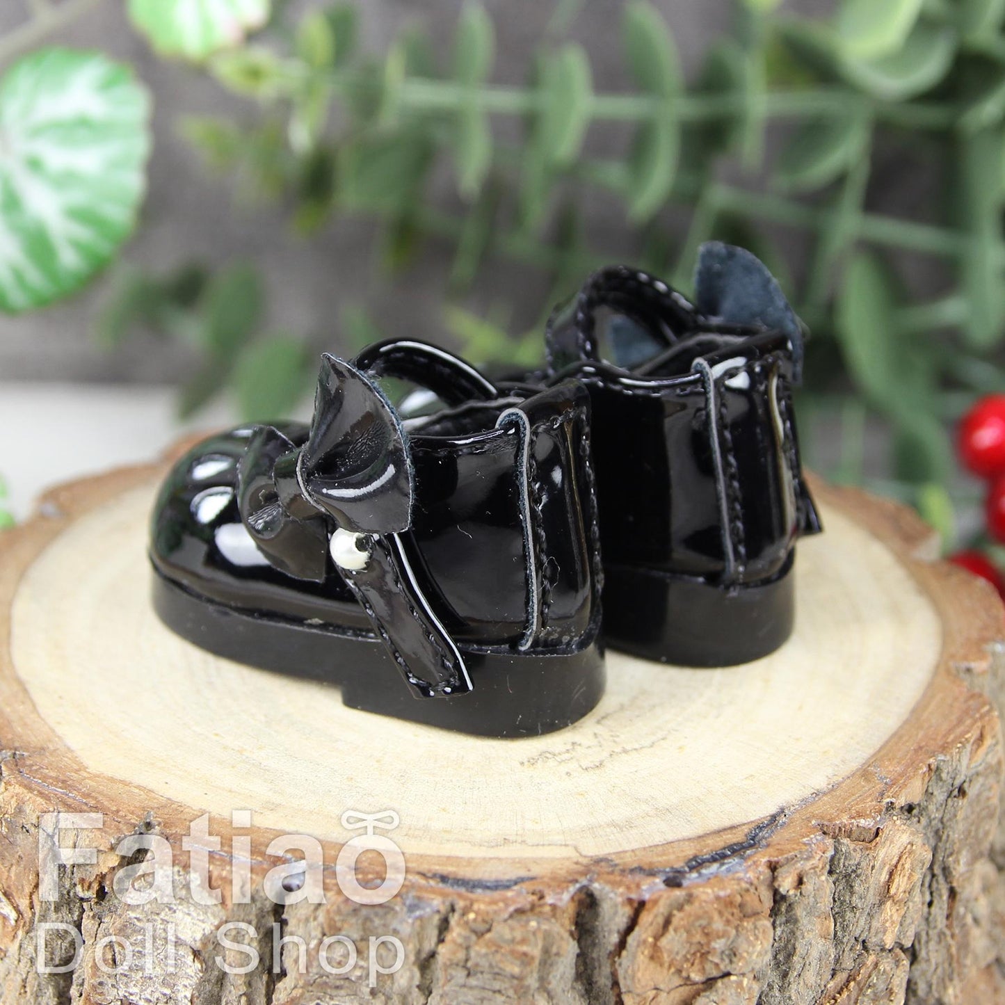 Fatiao - New Dollfie Yo-SD 1/6 BJD Doll Shoes - Black (Size 4.2cm)