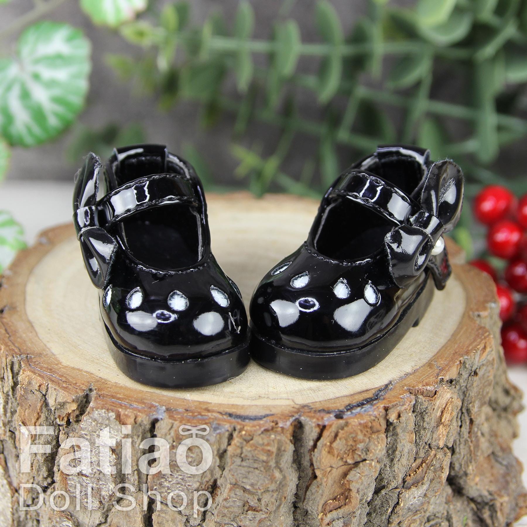 Fatiao - New Dollfie Yo-SD 1/6 BJD Doll Shoes - Black (Size 4.2cm)