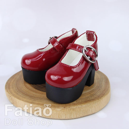Fatiao - New 1/4 BJD Dollfie MSD High Heeled Shoes - Red (Size 5.5cm)